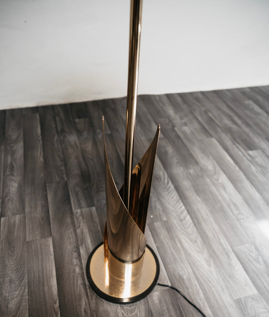 Lampada Da Pavimento Hollywood Regency Anni 70 Design Modernariato
