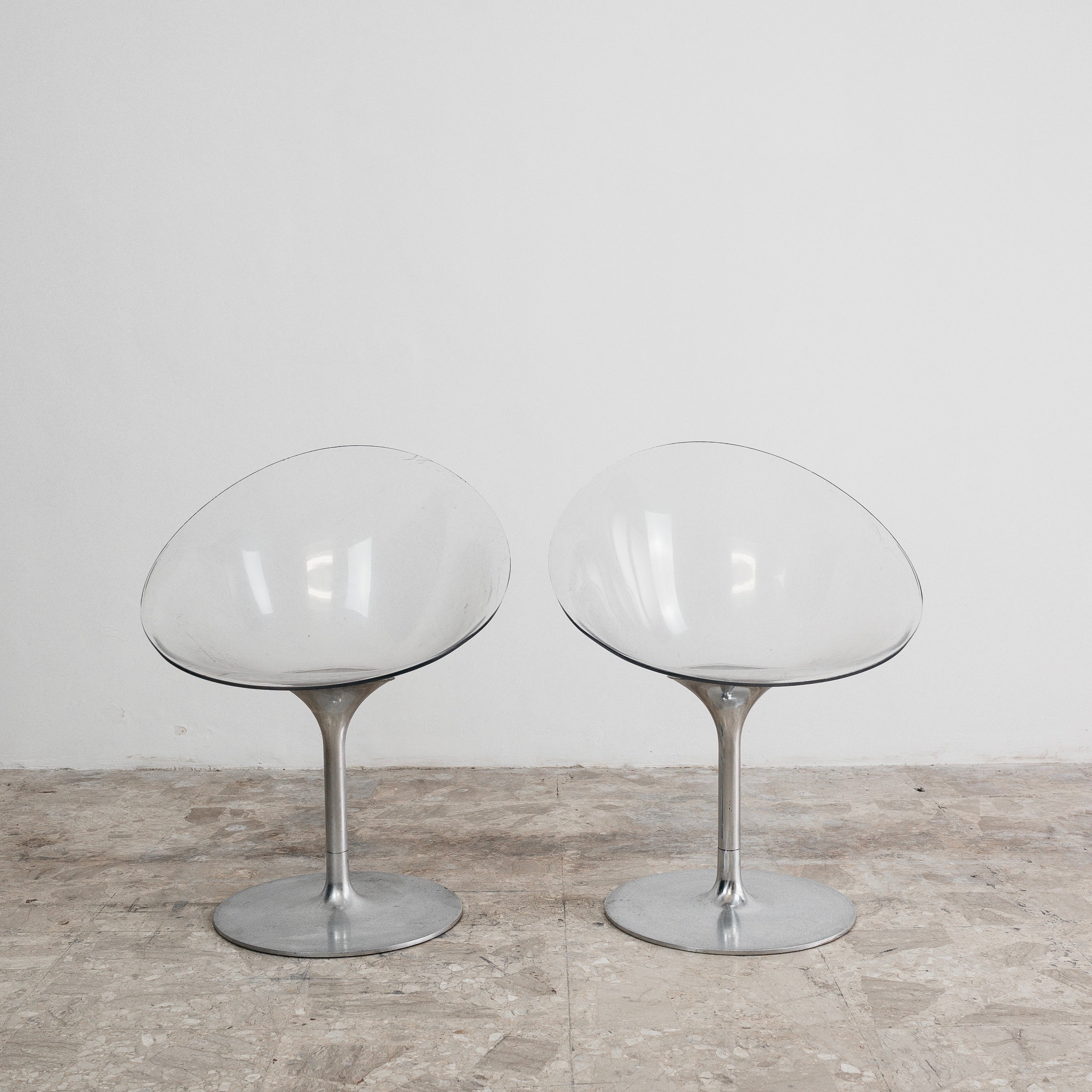 Philippe Starck Kartell Eros Coppia Di Poltroncine Design Anni ‘70 Space Age