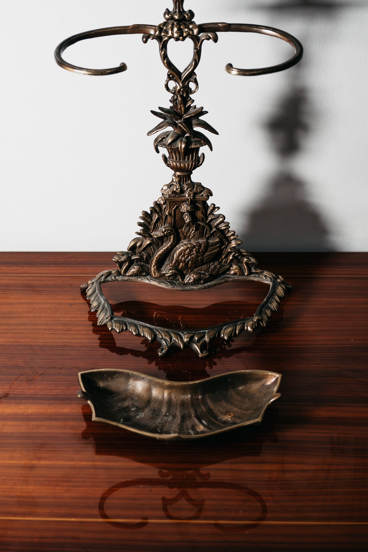 Portaombrelli Art Nouveau in ottone Francia, anni '60 Vintage Design