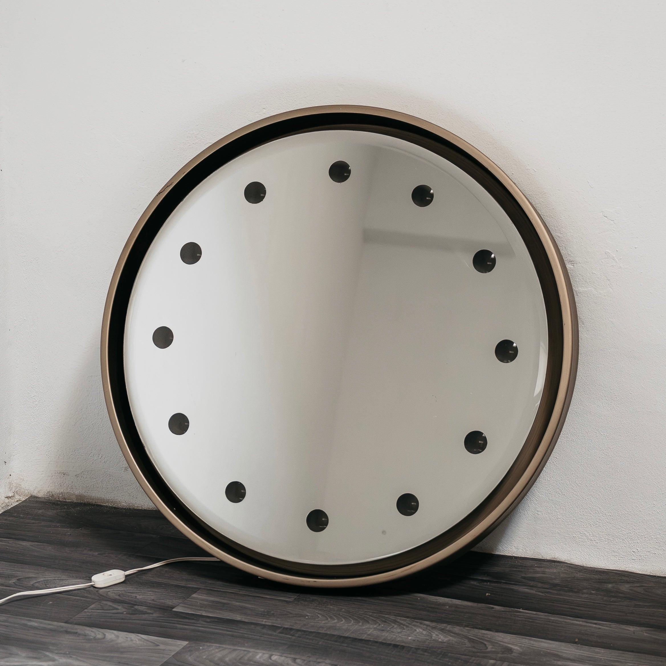 Rimadesio Specchio Retroilluminato Hollywood Regency 1970’s Design Modernariato