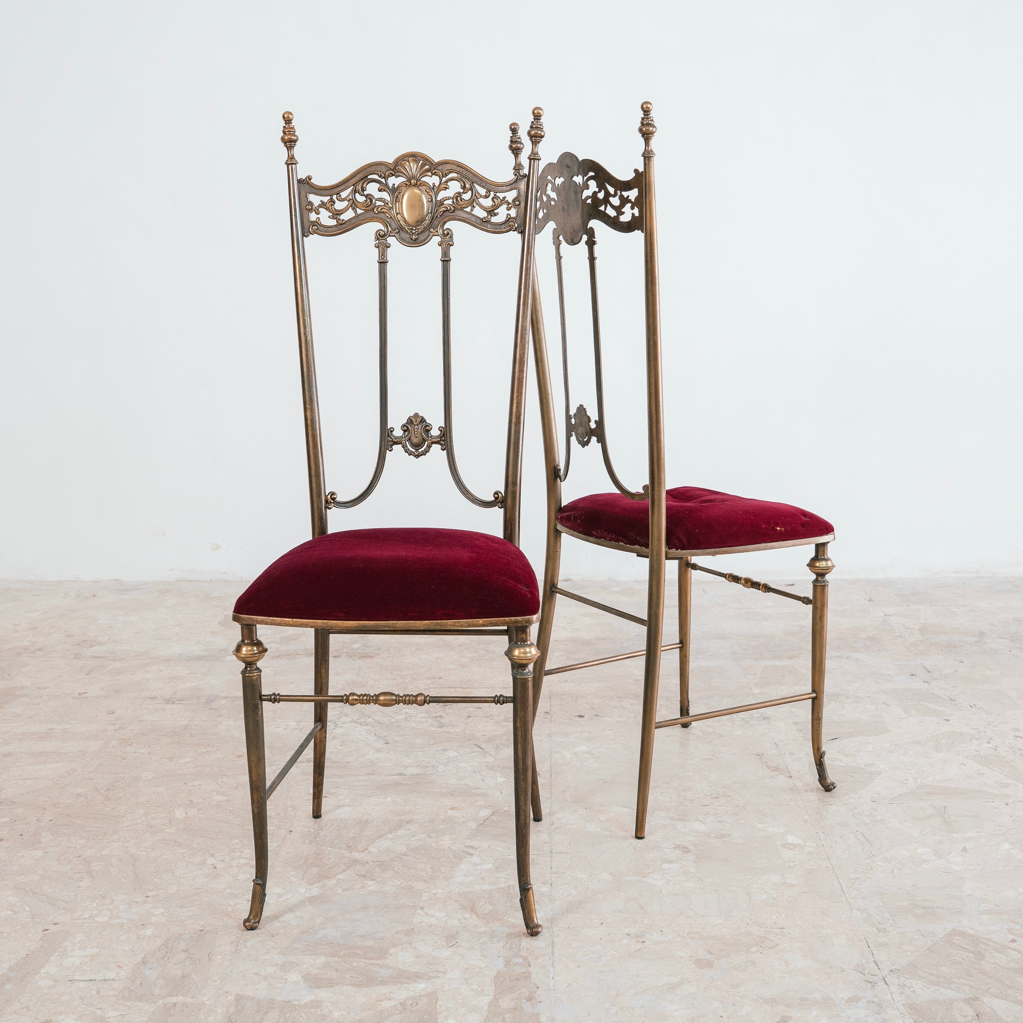 Coppia Di Sedie Pier Luigi Colli Style Mid-Century Design Anni 70