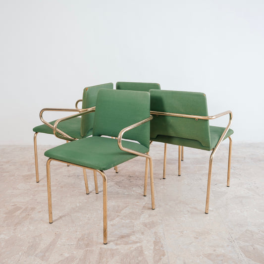 Set 4 Sedie Hollywood Regency Vintage Design Anni 70 Modernariato Chairs
