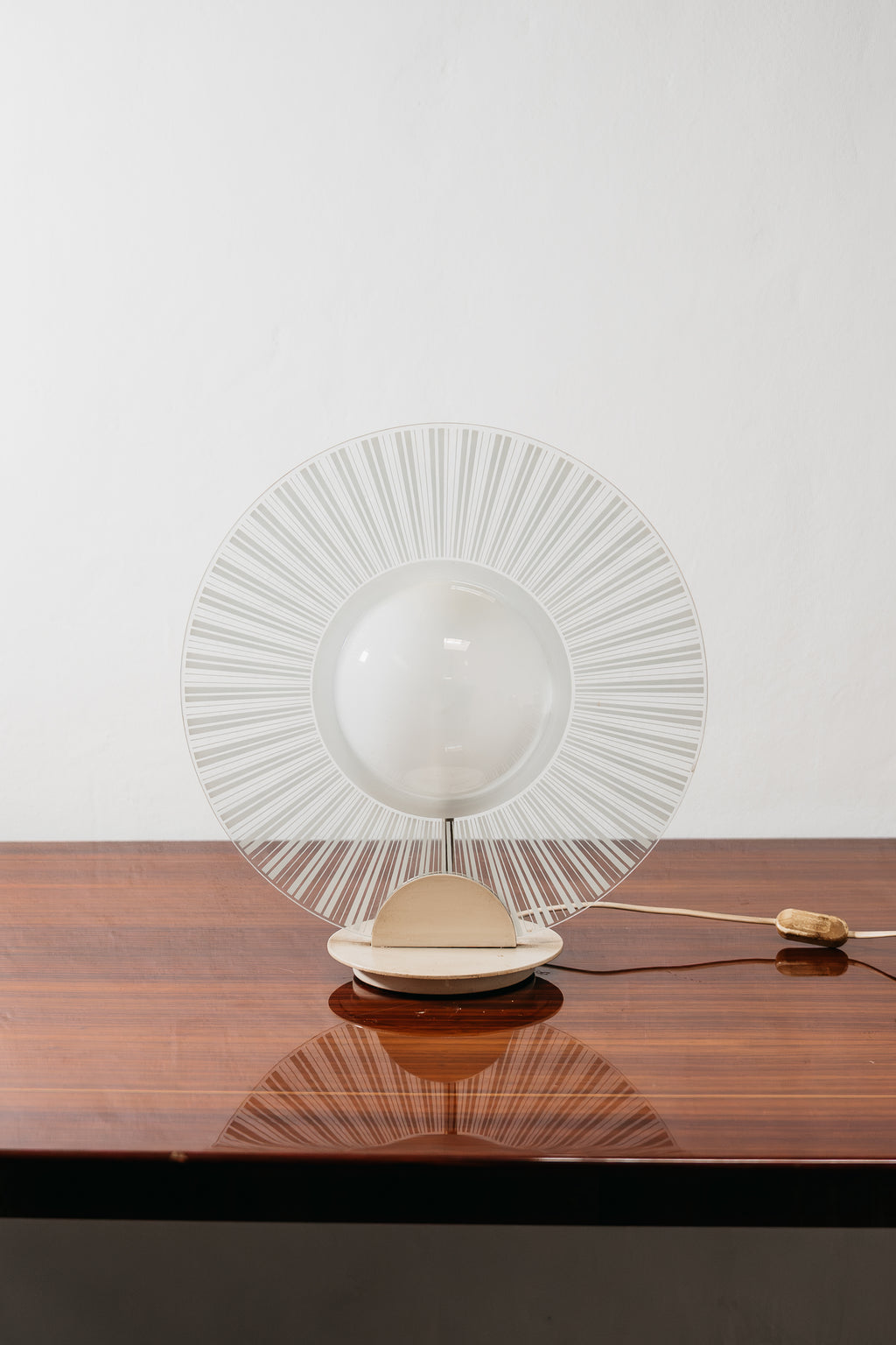 Lampada Di Design Postmoderno in Vetro Anni 80 Vintage
