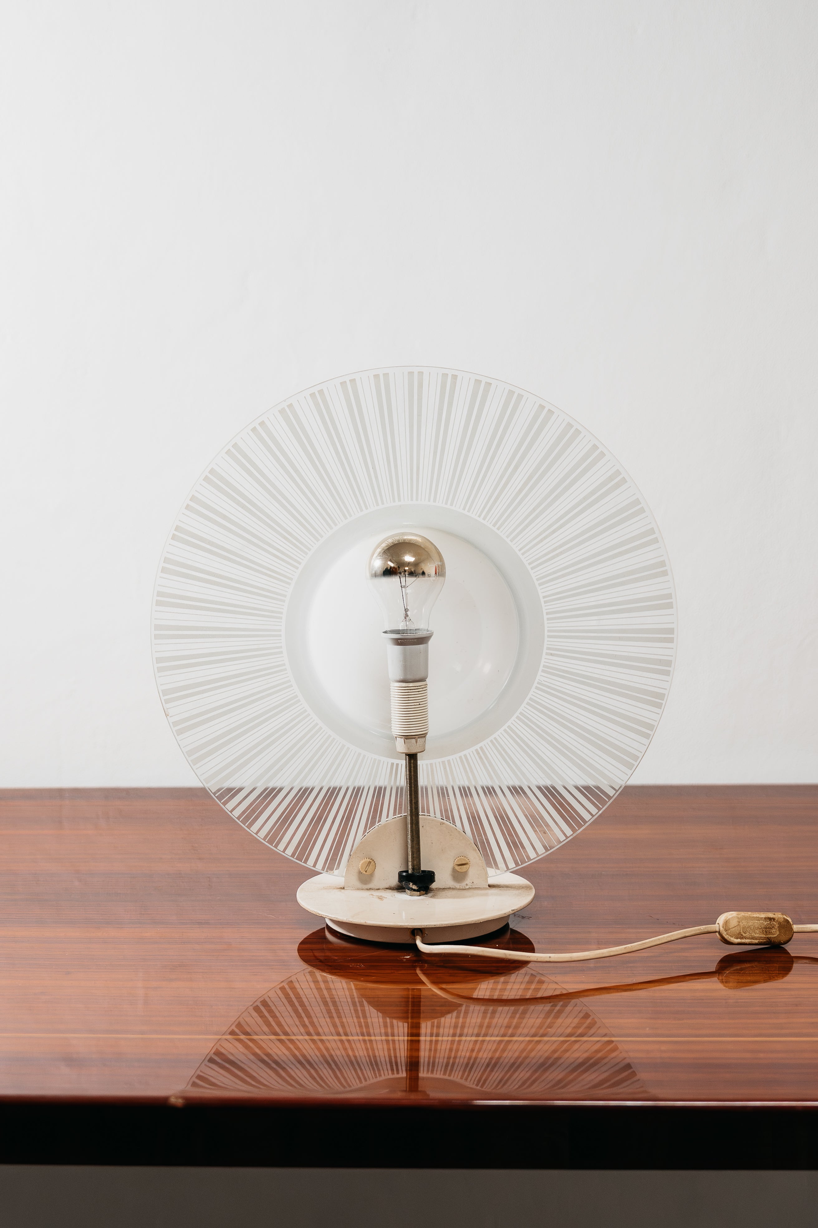 Lampada Di Design Postmoderno in Vetro Anni 80 Vintage