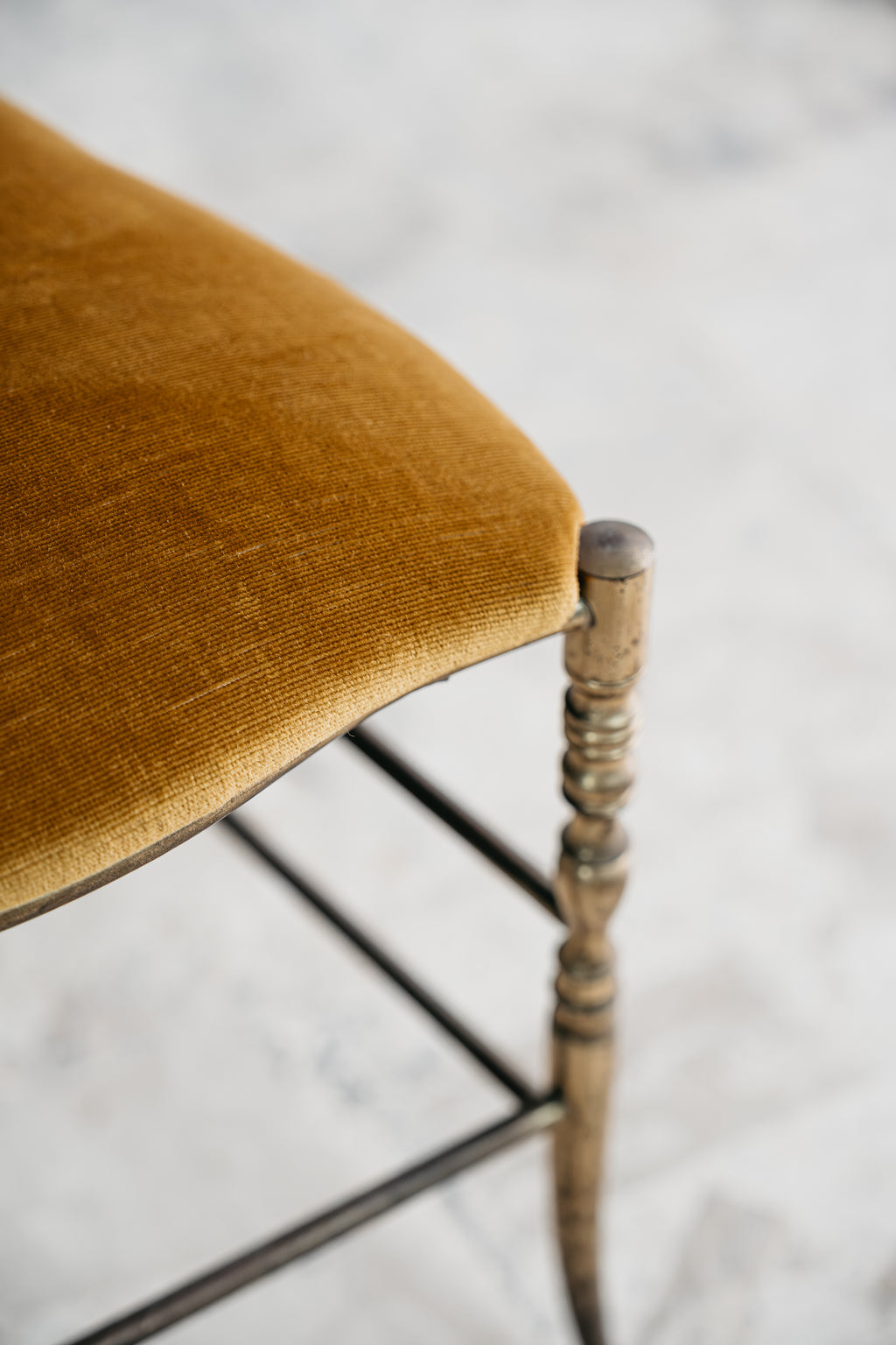 Sedia In Ottone Chiavari Vintage Mid-Century 1950’s Design
