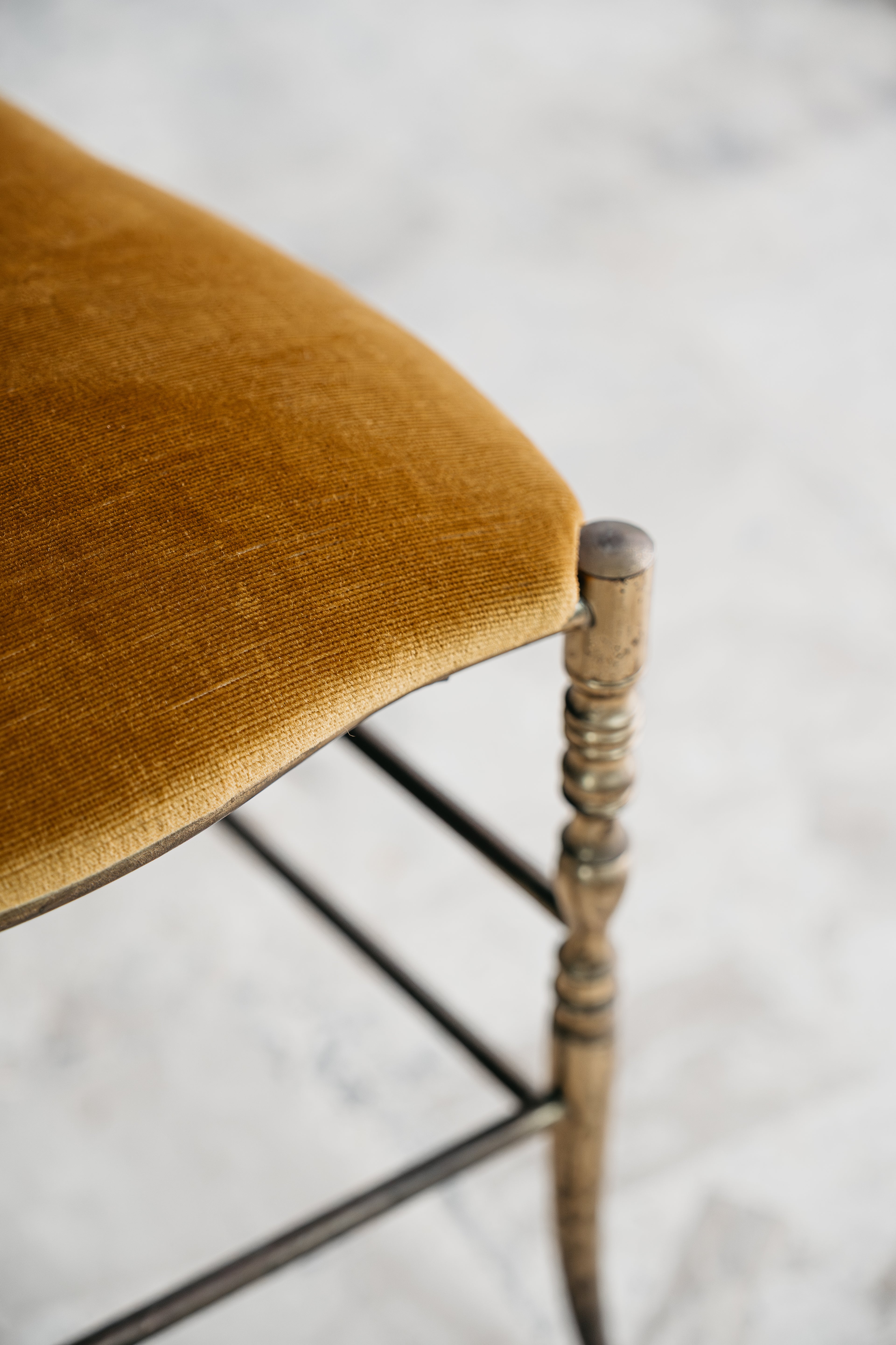 Sedia In Ottone Chiavari Vintage Mid-Century 1950’s Design