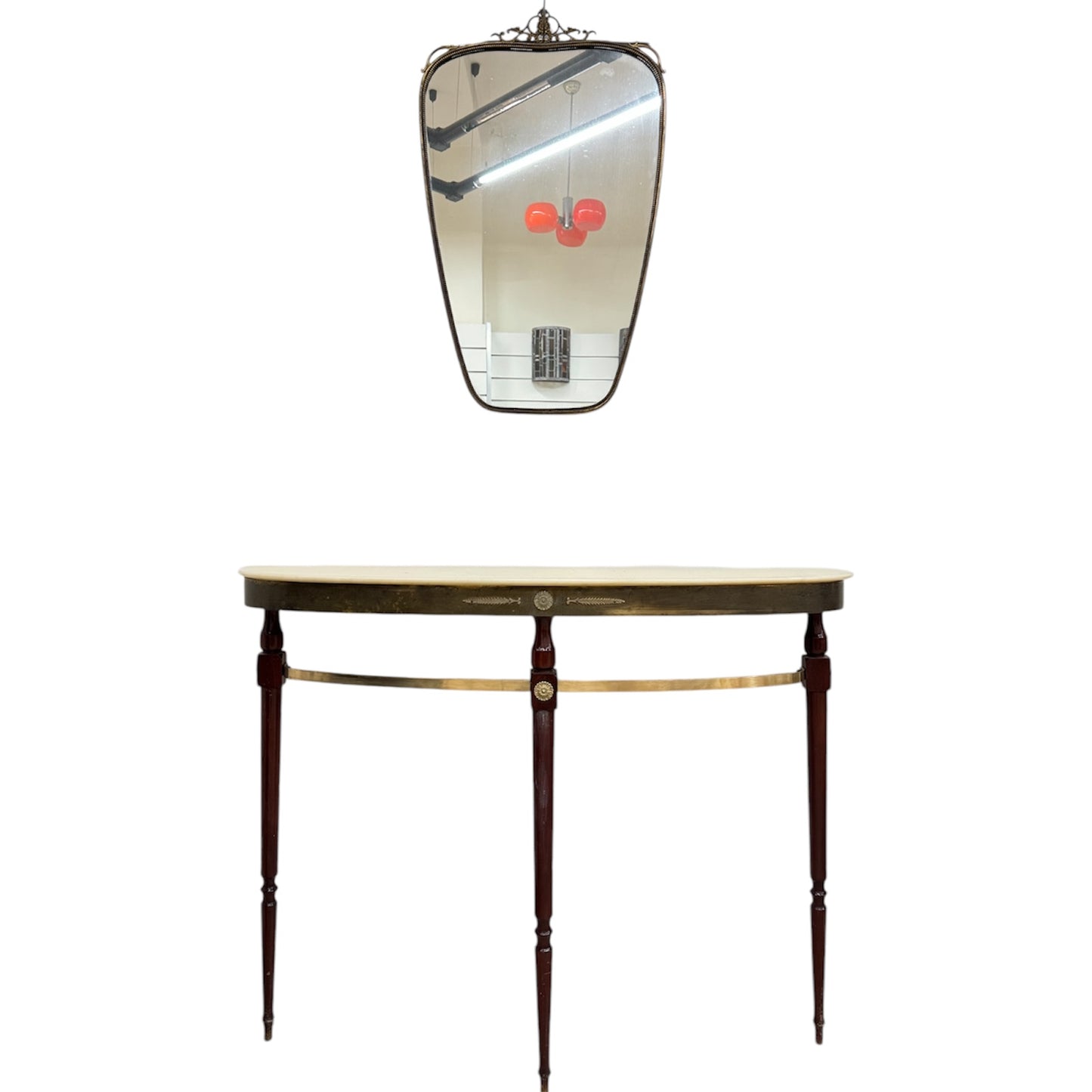 Consolle e Specchio Mid-Century Anni 50