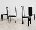 Set 4 Sedie Da Pranzo Postmoderne Design Anni ‘80 Modernariato