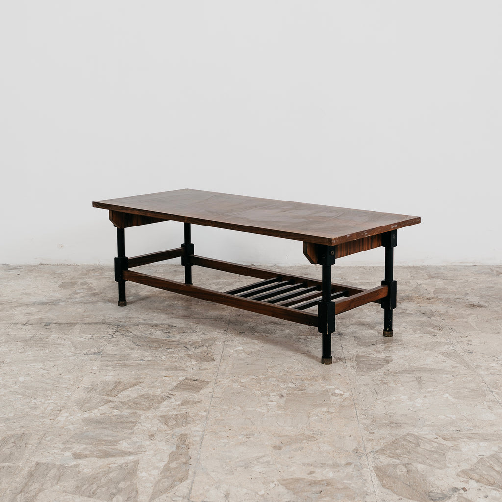 Tavolino da salotto legno anni 60 design Modernariato