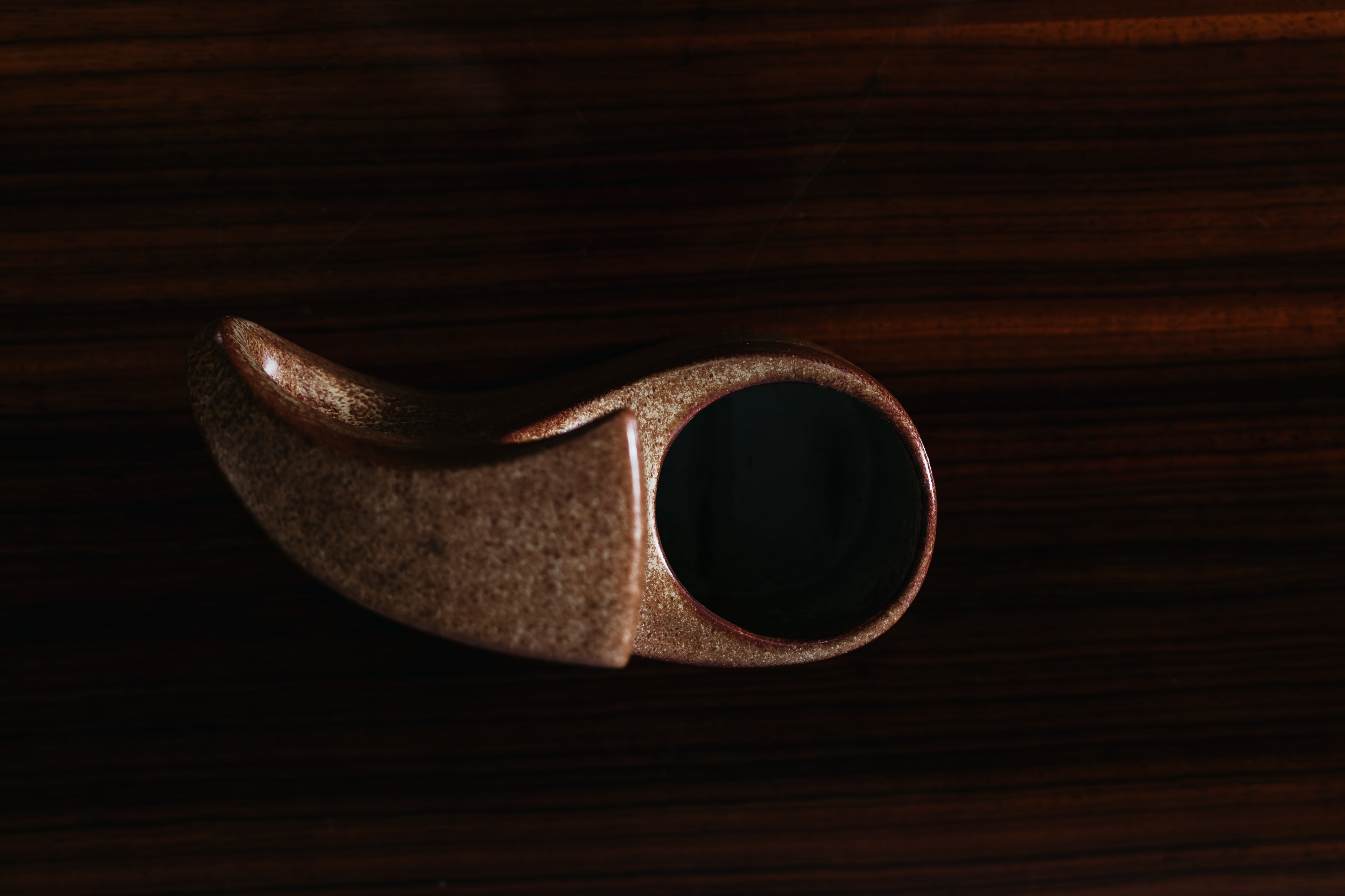 Bertoncello 977 Roberto Rigon Vaso in Ceramica Smaltata D’Arte Anni ‘70 Design