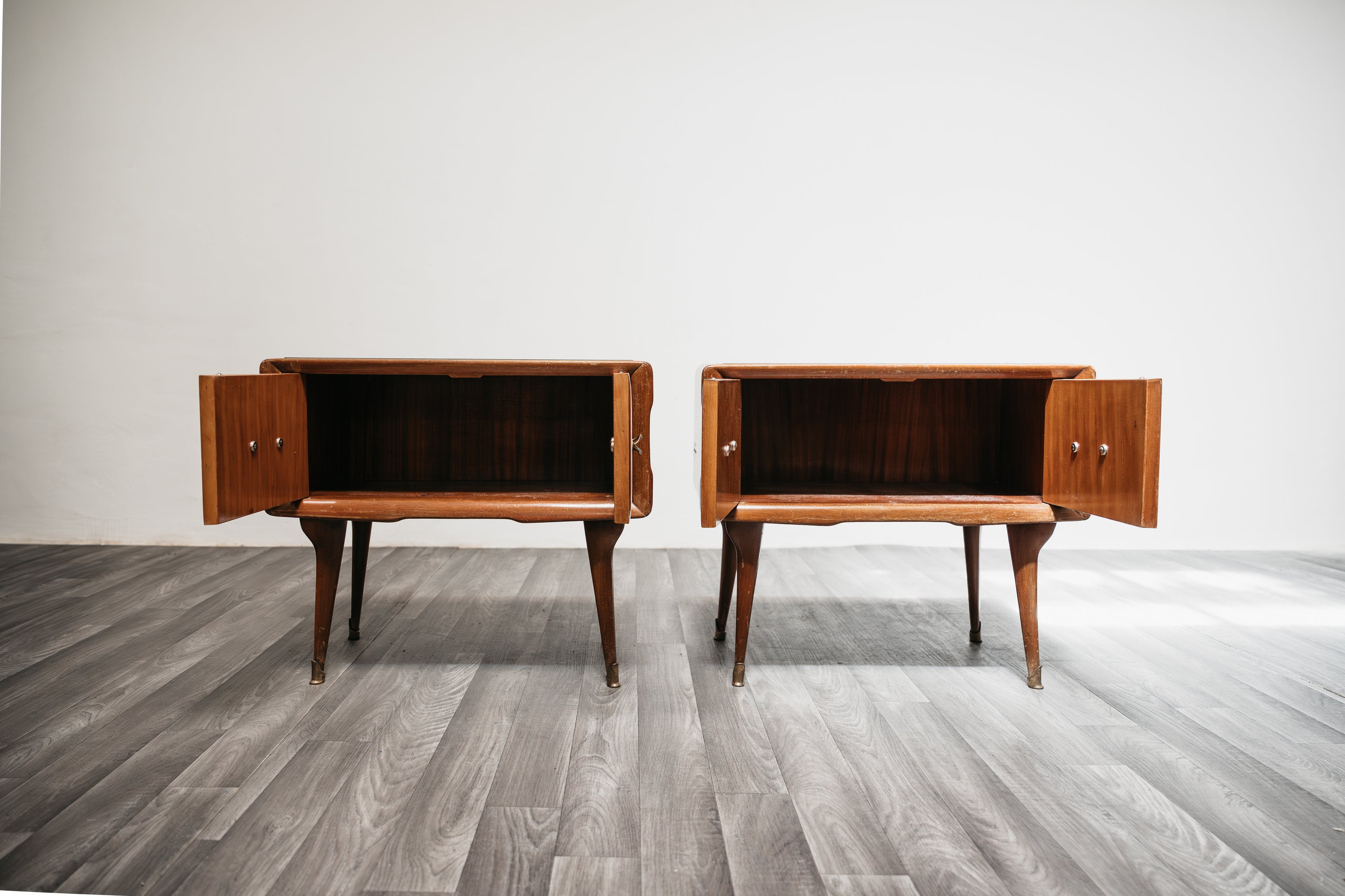 Coppia Di Comodini Gio Ponti Style Mid-Century 1950’s Modernariato Design