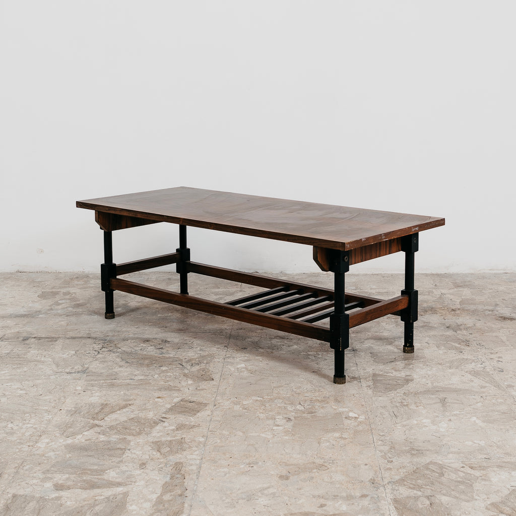 Tavolino da salotto legno anni 60 design Modernariato