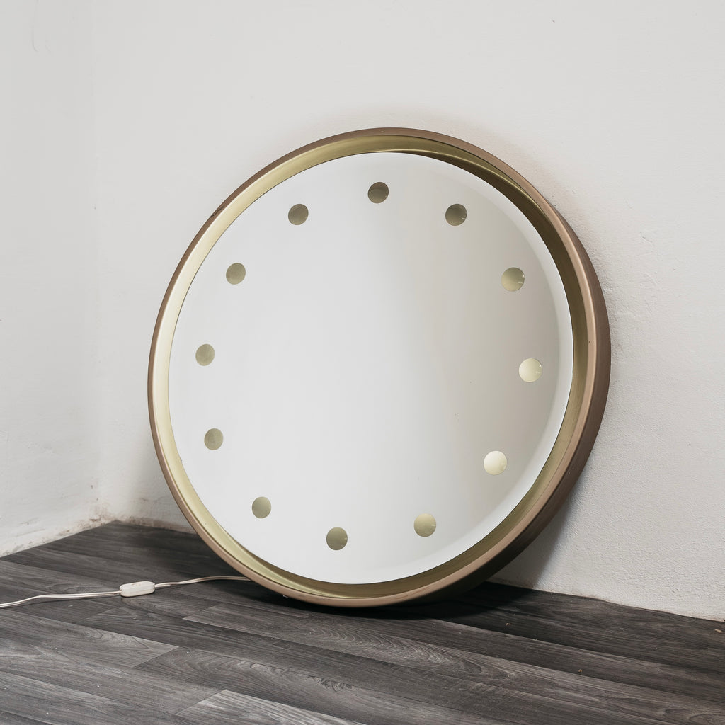 Rimadesio Specchio Retroilluminato Hollywood Regency 1970’s Design Modernariato