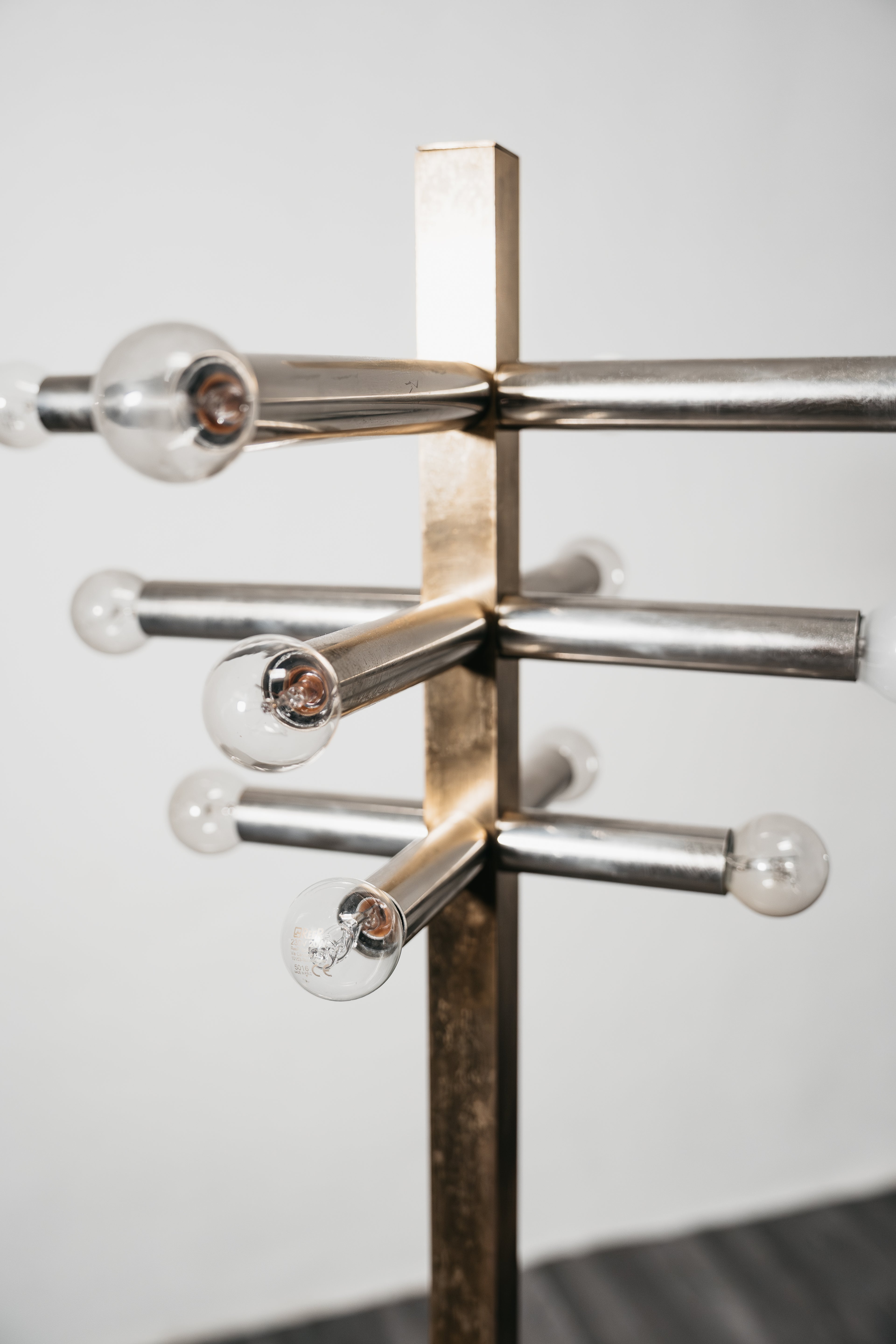 Lampada Da Pavimento Hollywood Regency Design 1970’s