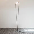 Lampada da Terra con Struttura in Acciaio Design Minimalista Anni 80