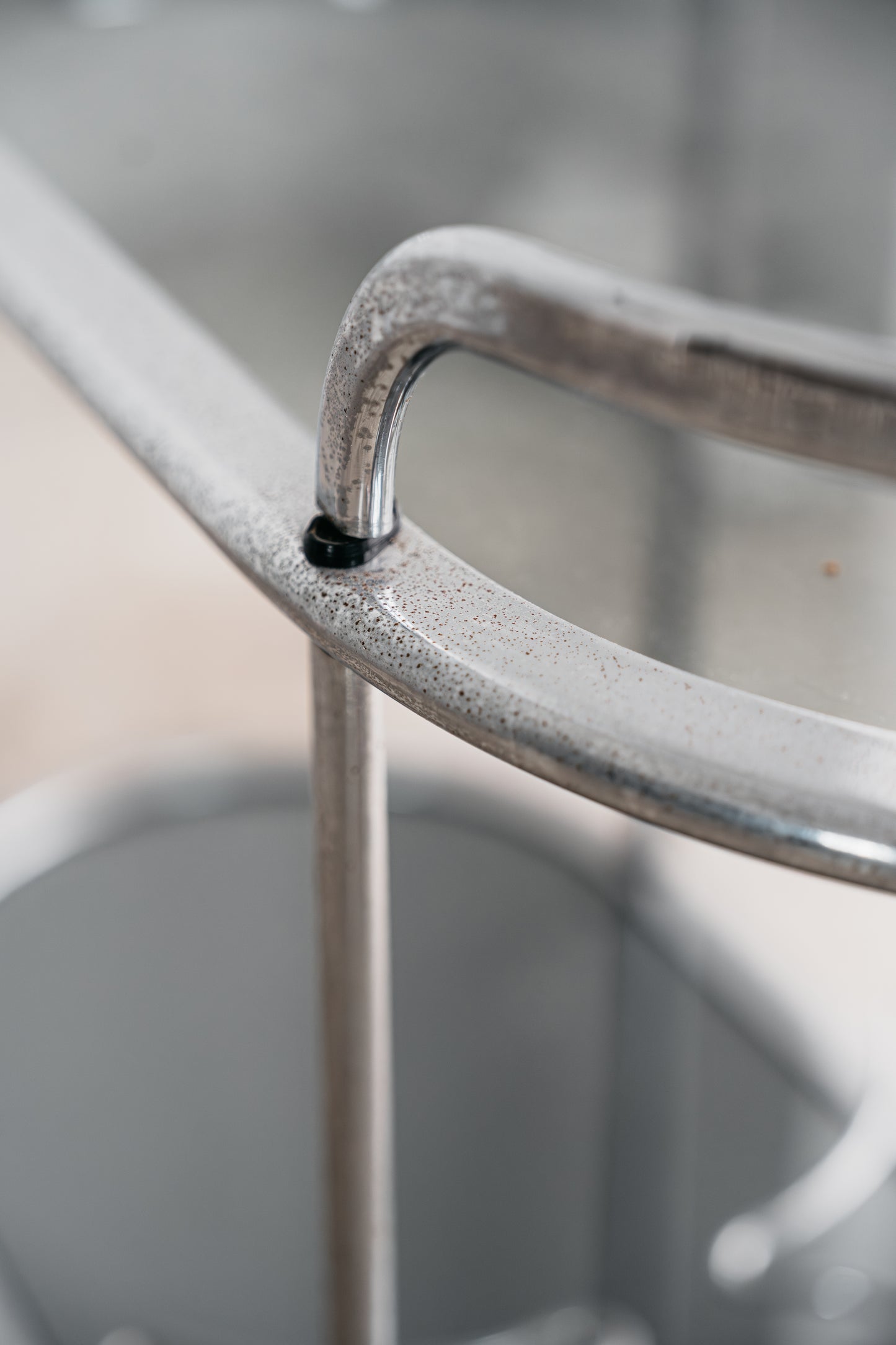 Carrello Portavivande In Acciaio Doppio Ripiano Cristallo Fumè Design Anni 70