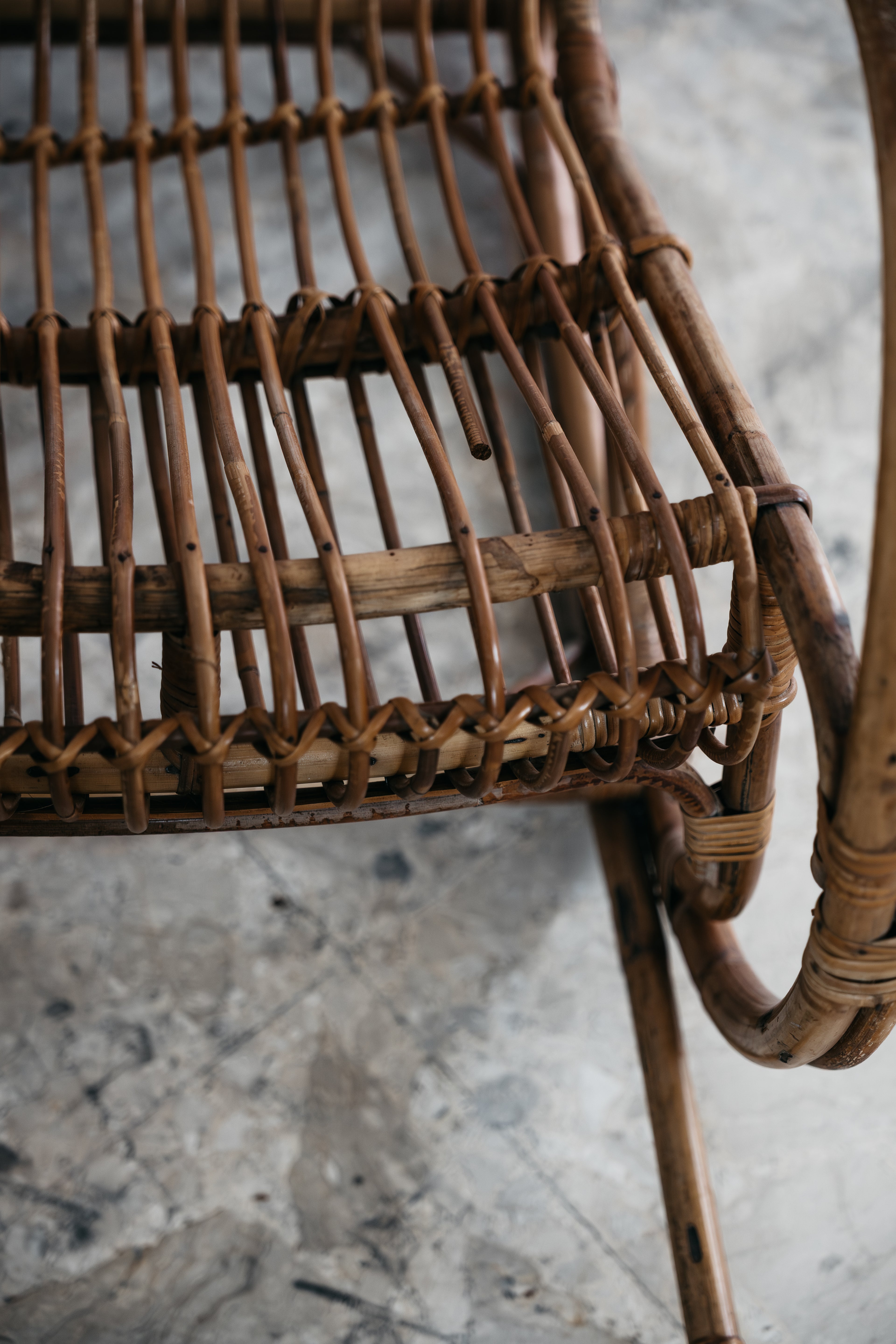Poltrona a Dondolo Rocking Chair Francese Vintage Design Modernariato 1960’s