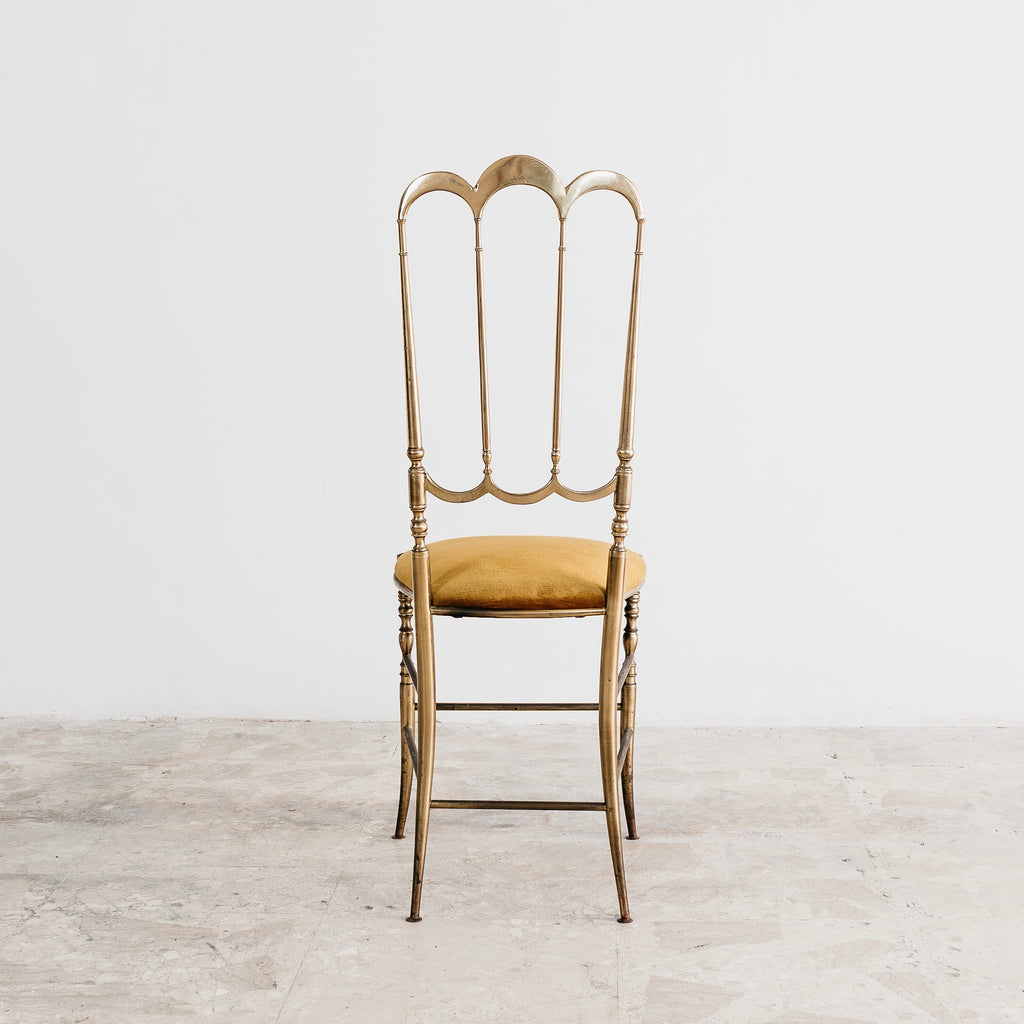 Sedia In Ottone Chiavari Vintage Mid-Century 1950’s Design