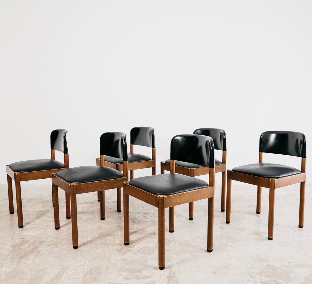 Set Da Pranzo 6 Sedie Piarotto Design Italy 1960’s Modernariato Vintage Chairs