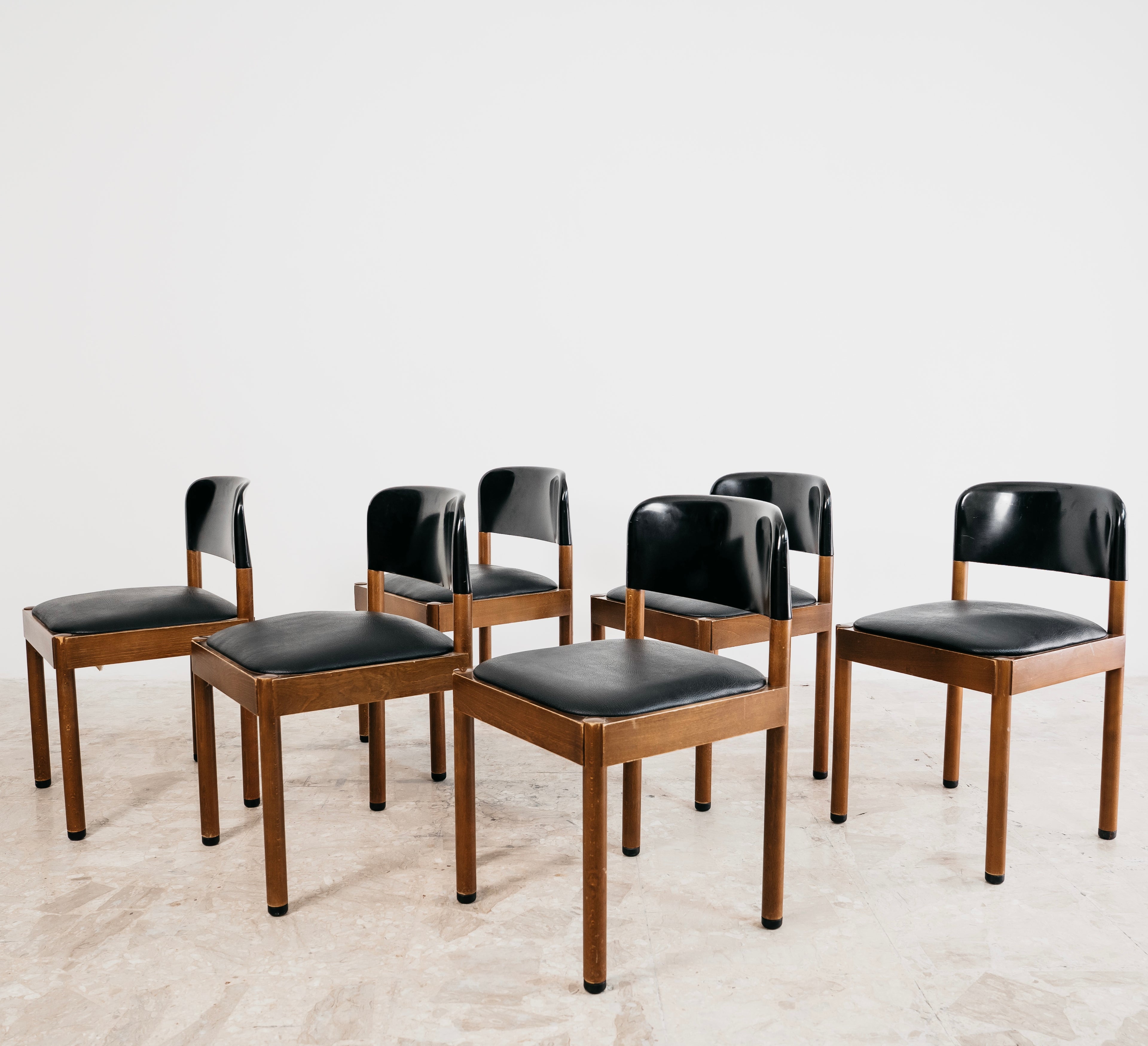 Set Da Pranzo 6 Sedie Piarotto Design Italy 1960’s Modernariato Vintage Chairs