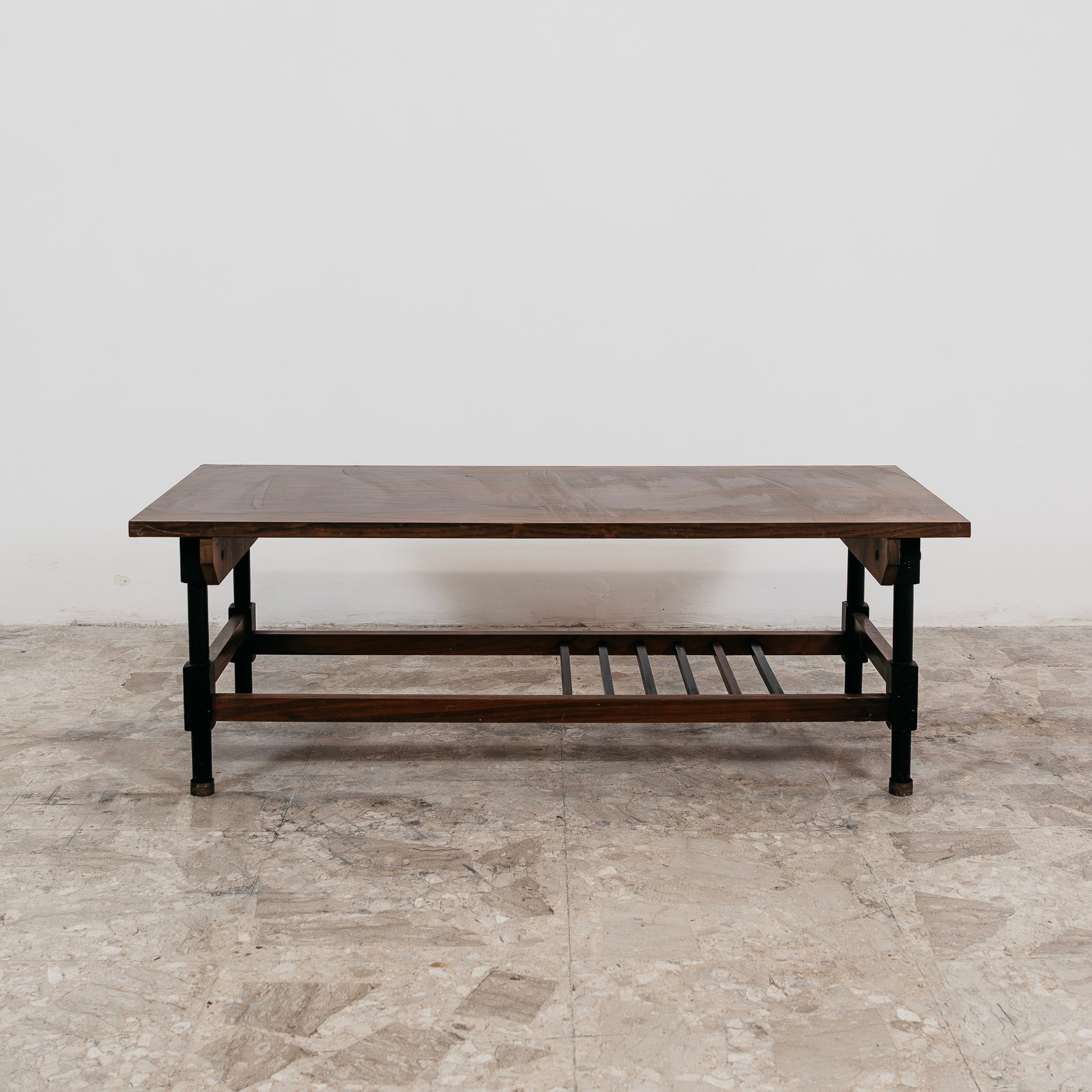 Tavolino da salotto legno anni 60 design Modernariato