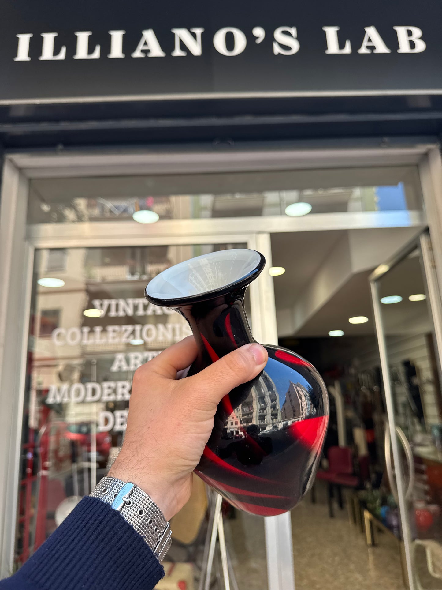 Vaso Carlo Moretti Vintage Vetro di Murano anni 70