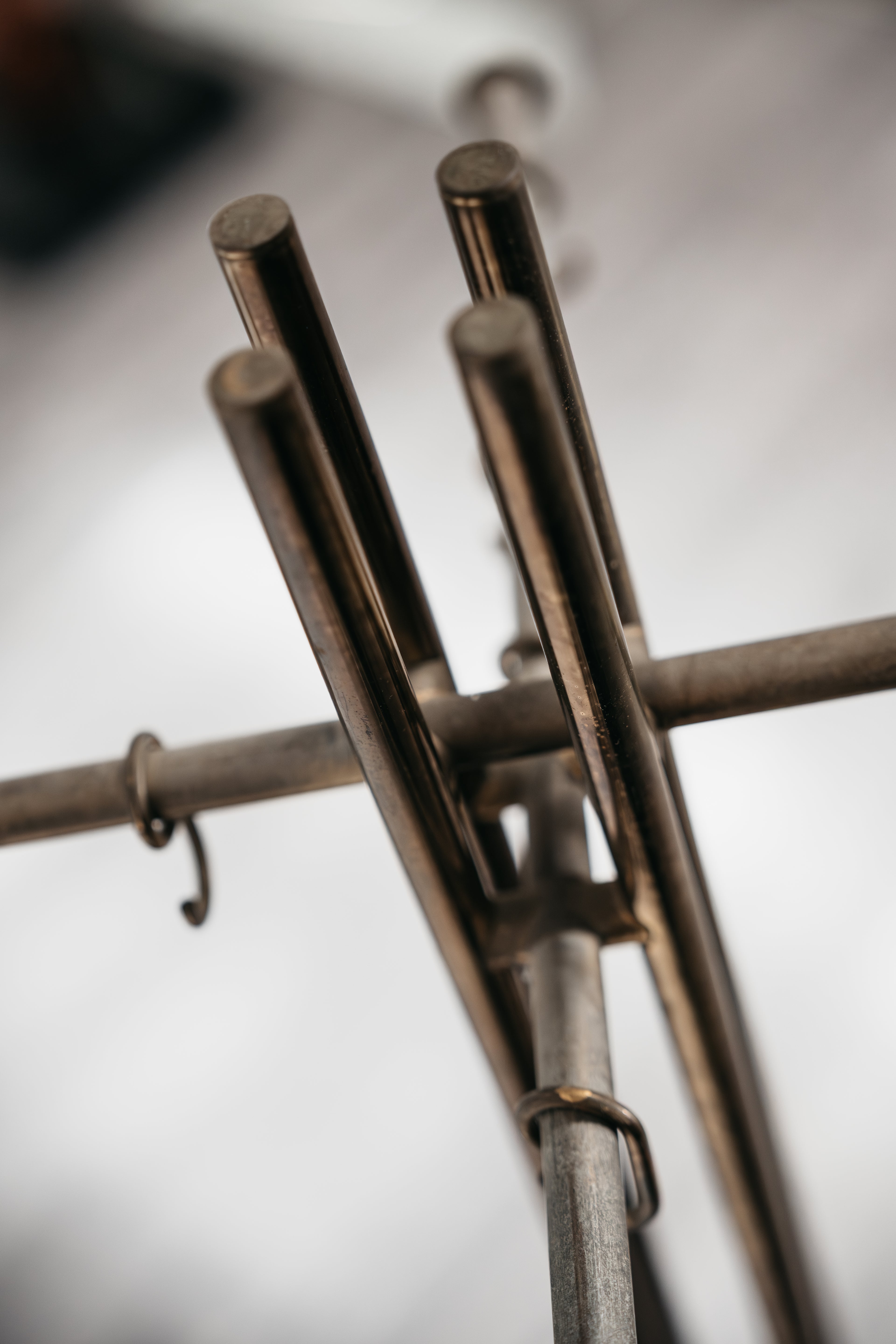 Renato Zevi Metalarte Appendiabiti Marmo E Ottone Design Modernariato