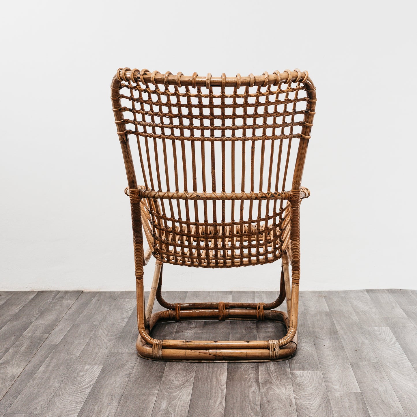 Tito Agnoli B4 Bonacina Coppia Di Poltrone Rattan Mid-Century Design 1950’s