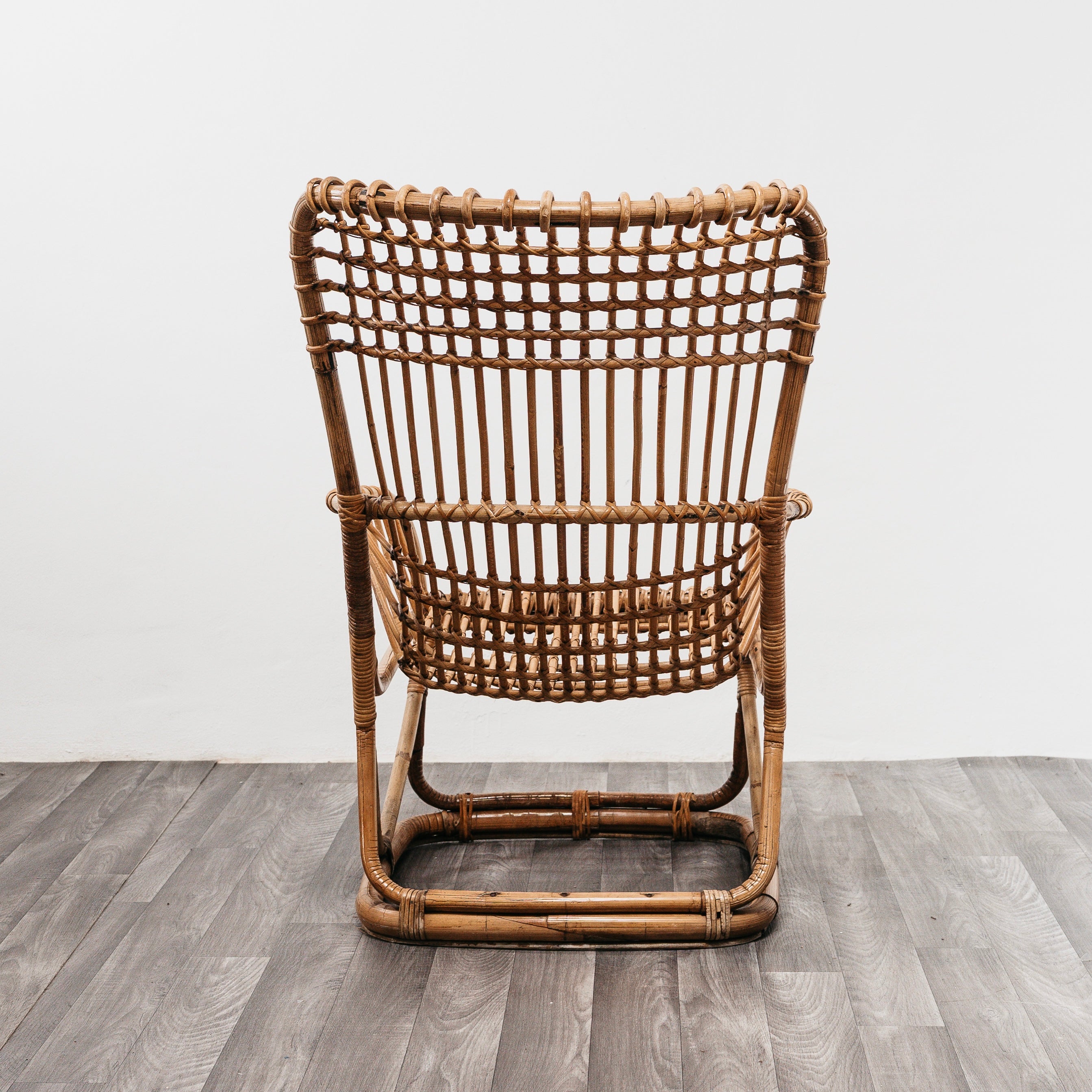 Tito Agnoli B4 Bonacina Coppia Di Poltrone Rattan Mid-Century Design 1950’s