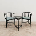Ernest Archibald Taylor Coppia Poltroncine E Tavolino Triangolare Design 1980’s