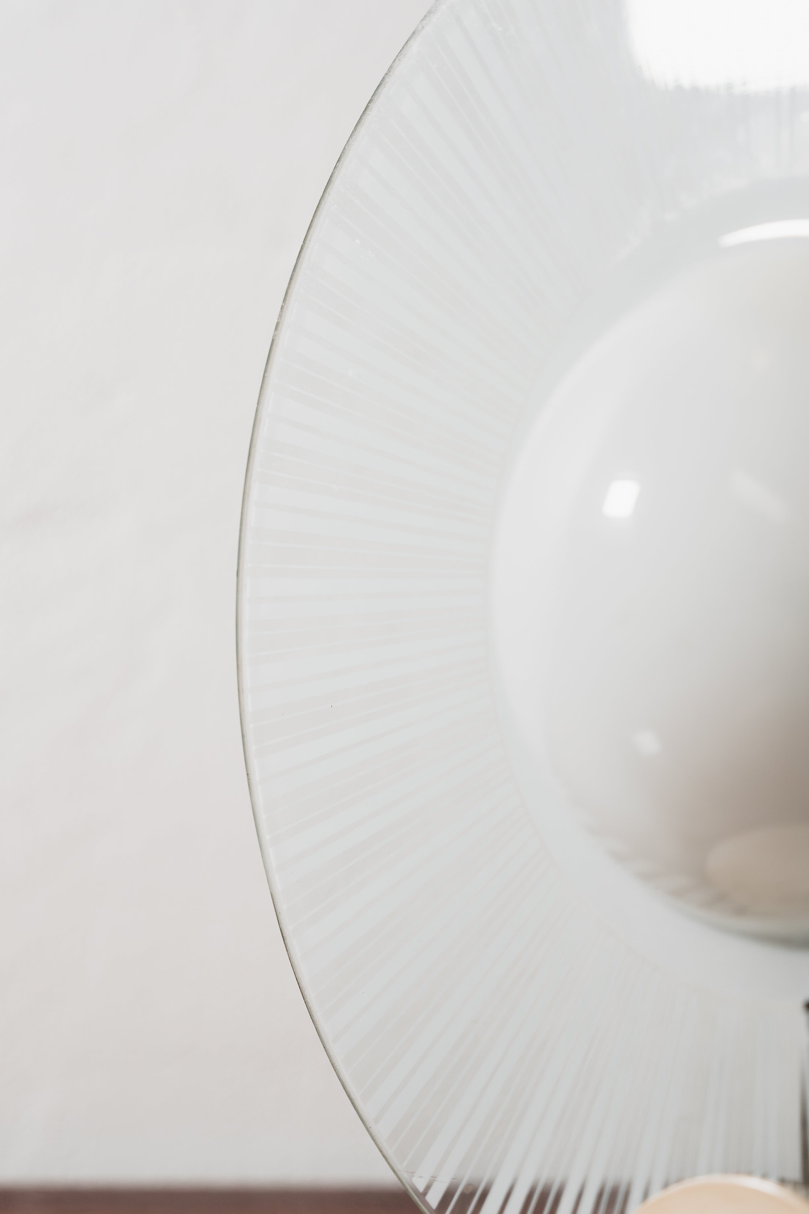 Lampada Di Design Postmoderno in Vetro Anni 80 Vintage