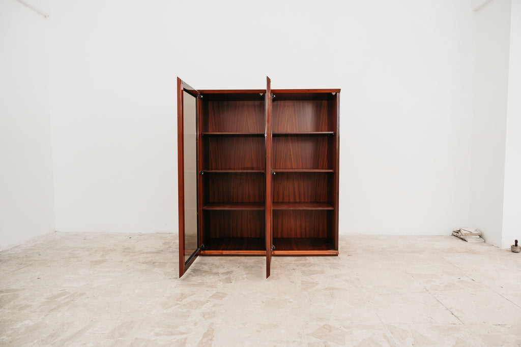 Vetrina In Palissandro Monumentale Zebrawood Lacquered Mid-Century Design 1970