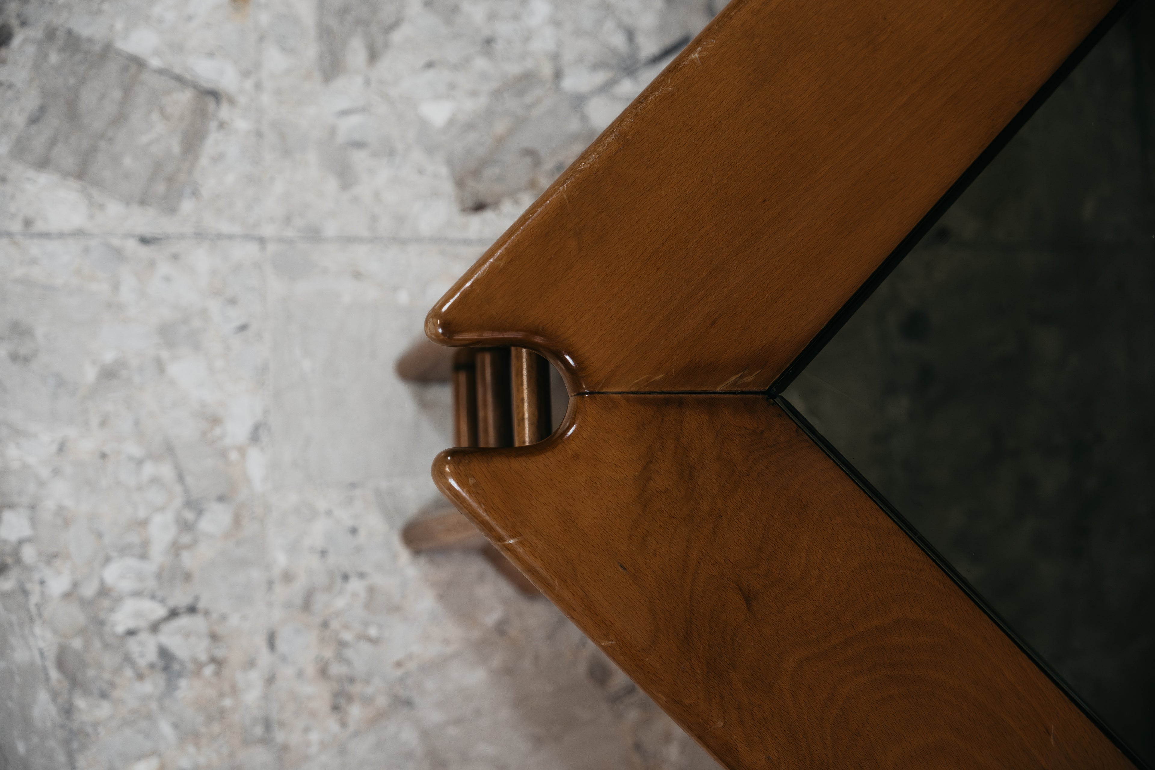 AFRA & TOBIA SCARPA ATTR. TAVOLO DA SALOTTO ANNI 60 DESIGN