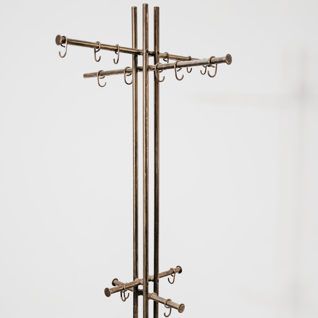Renato Zevi Metalarte Appendiabiti Marmo E Ottone Design Modernariato