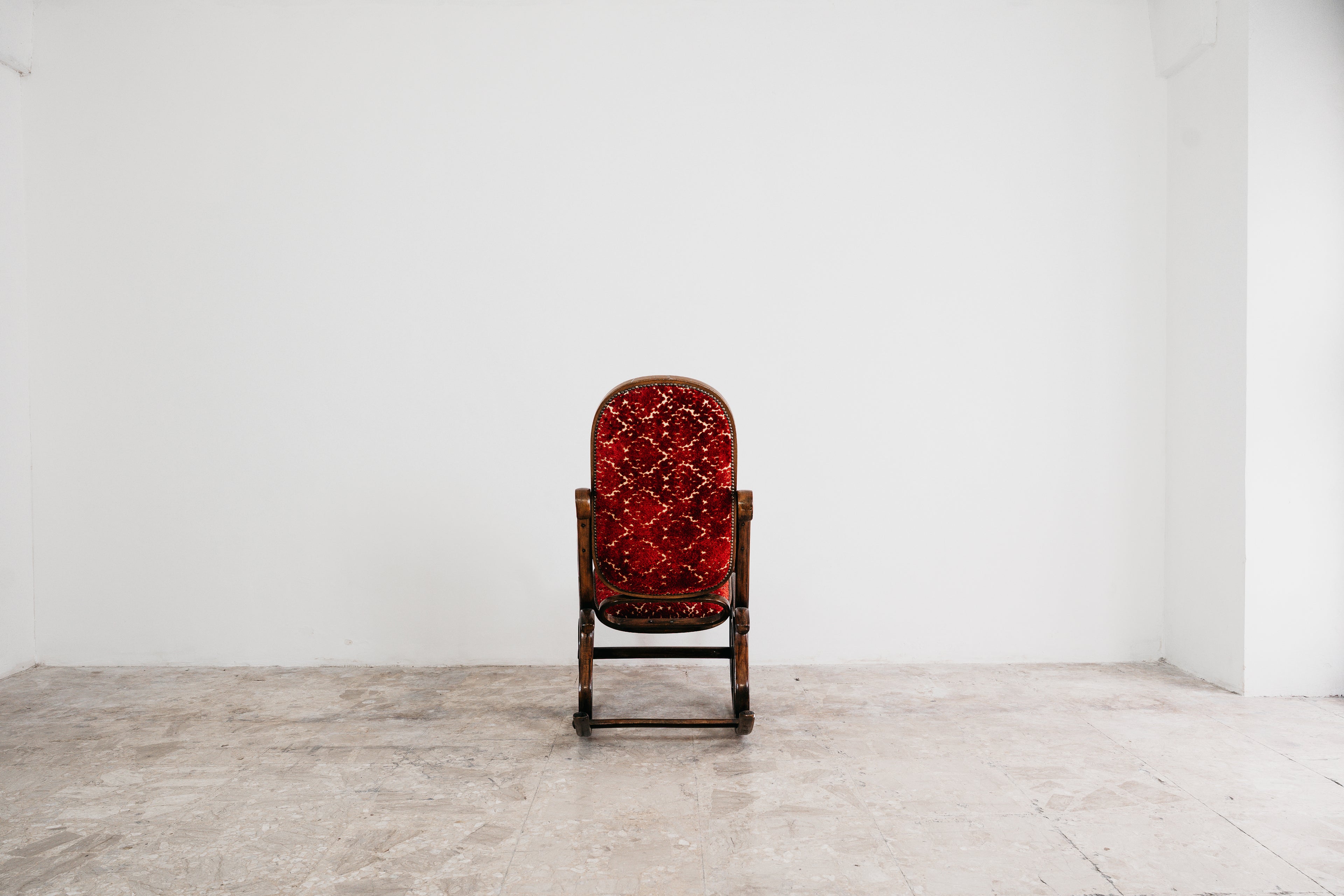 Poltrona A Dondolo Thonet Vintage Mid-Century Design