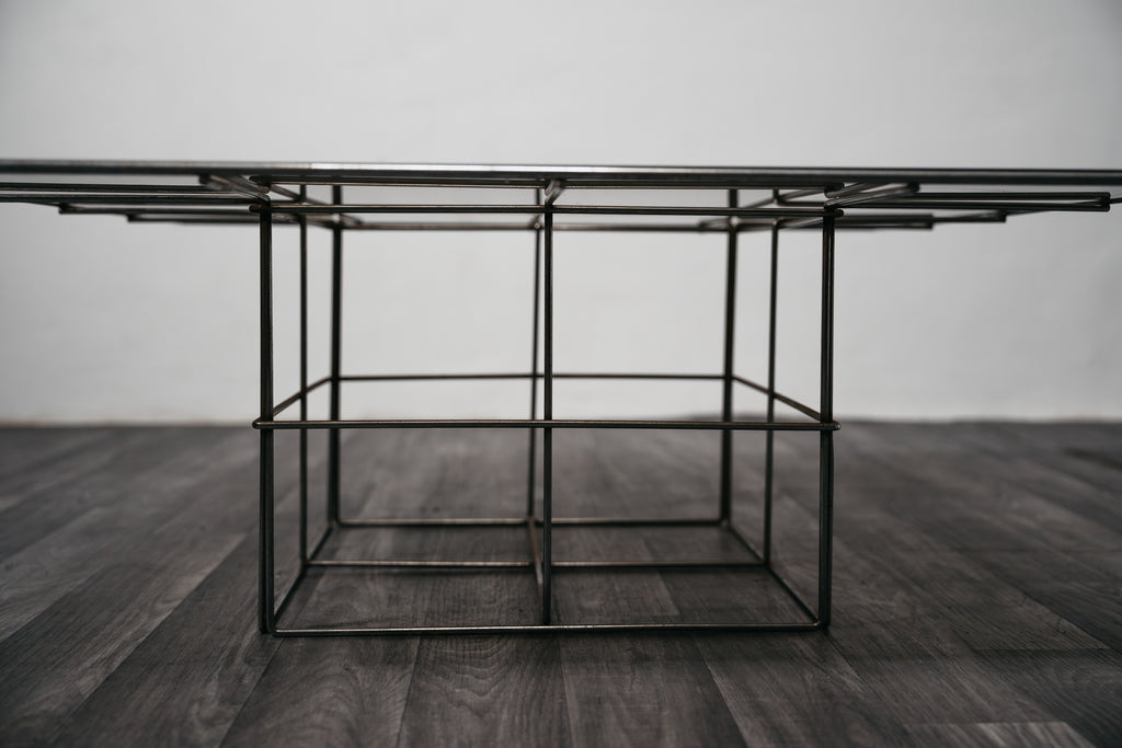 Coffee Table In Acciaio Design Industriale Modernariato 1970’S