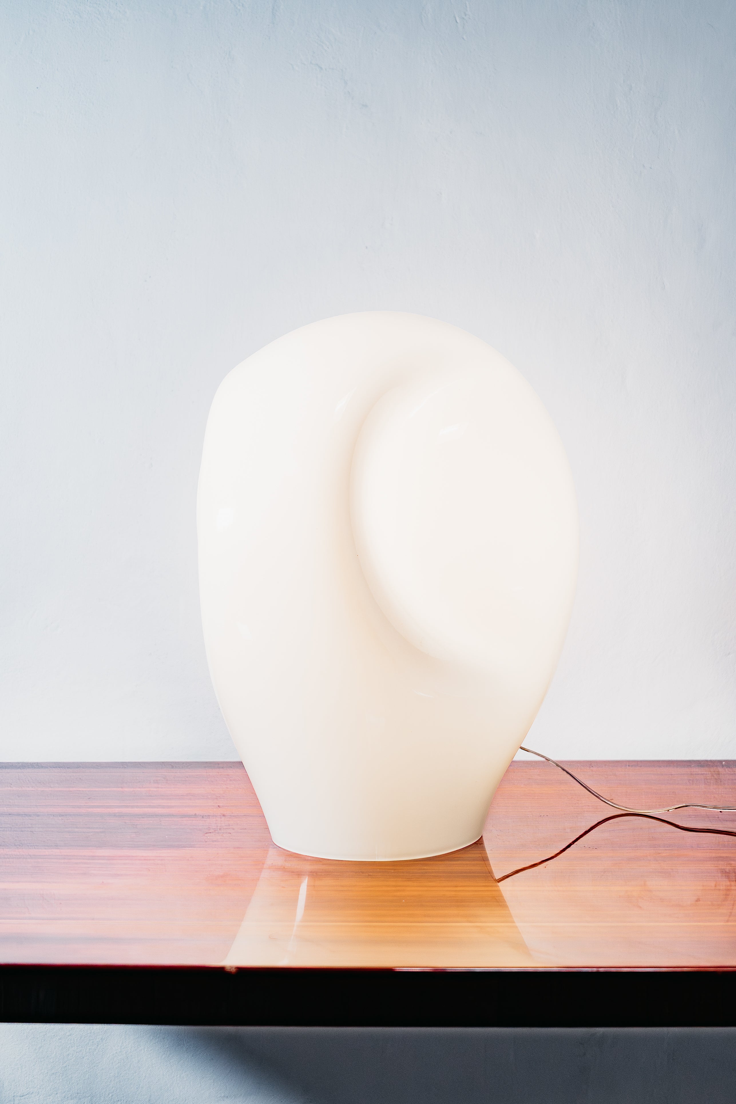 Luciano Vistosi Munega Table Lamp Grande vetro di murano Design , Anni '80