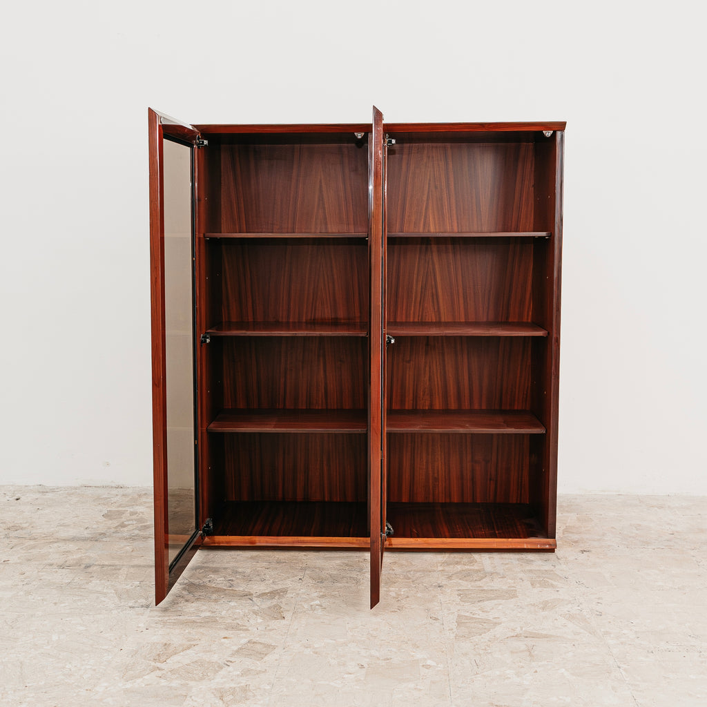Vetrina In Palissandro Monumentale Zebrawood Lacquered Mid-Century Design 1970