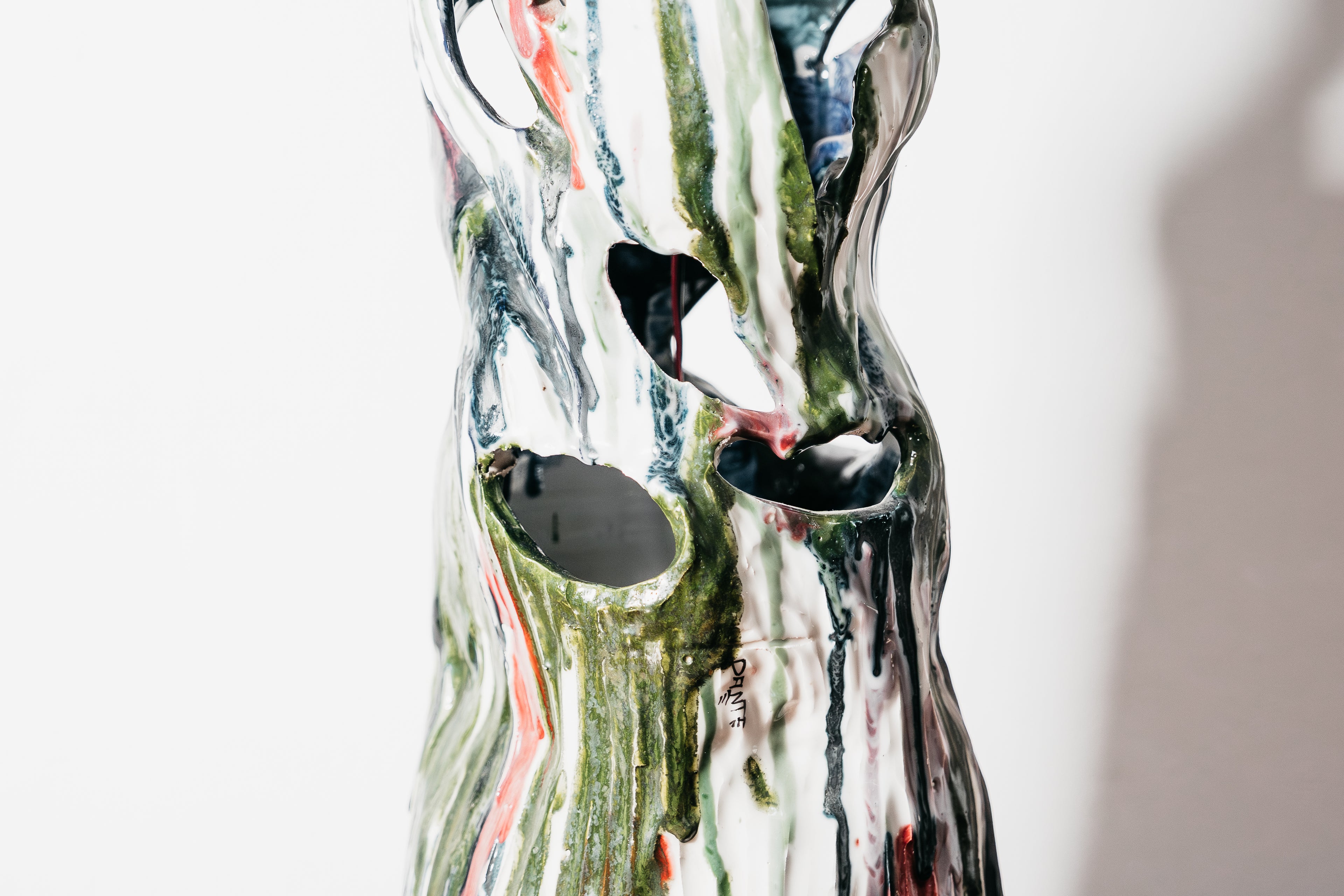 Ernesto Treccani Attr. Lampada Scultorea Da Tavolo/ Da Terra Ceramica Design Modernariato