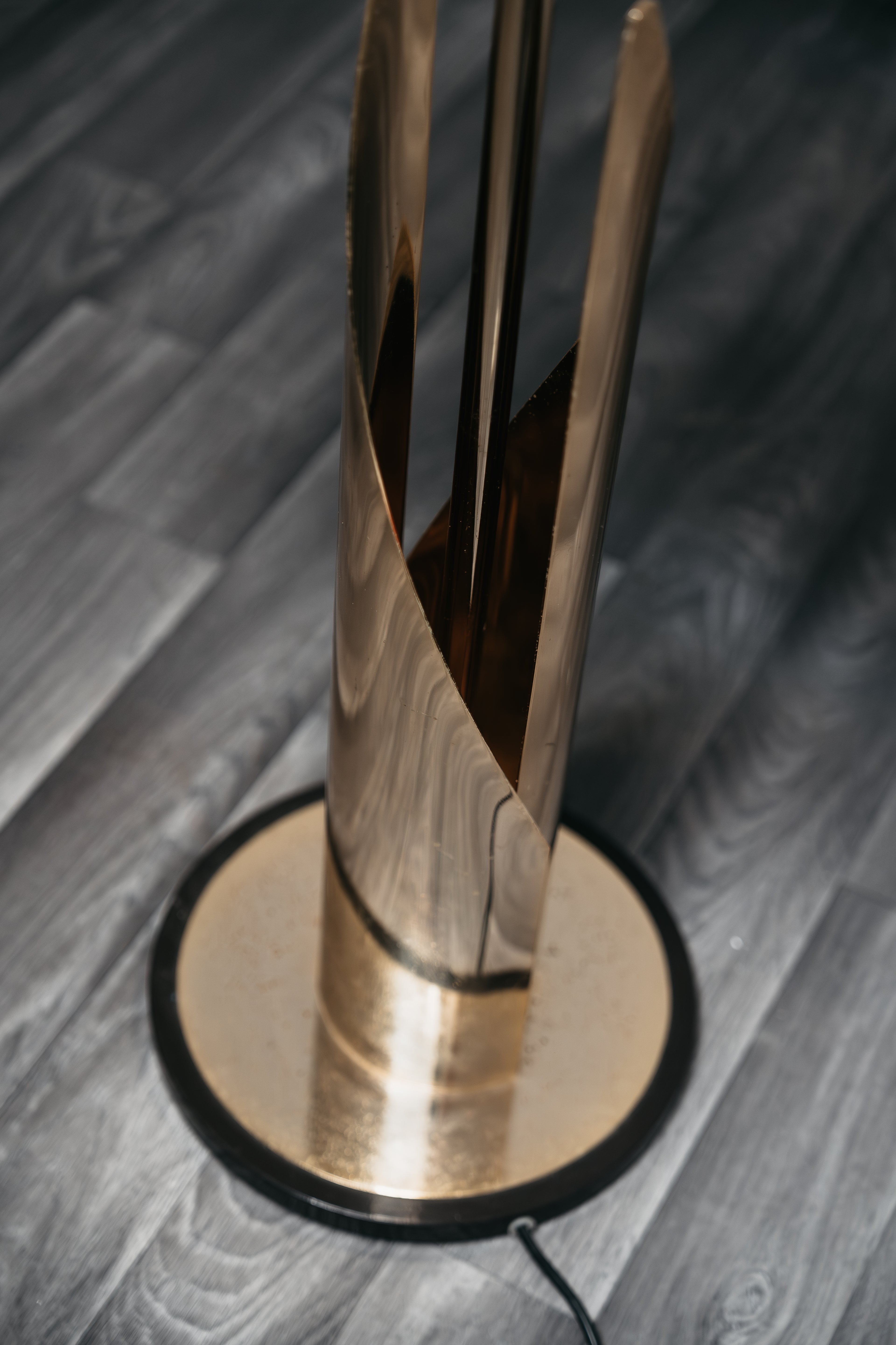 Lampada Da Pavimento Hollywood Regency Anni 70 Design Modernariato