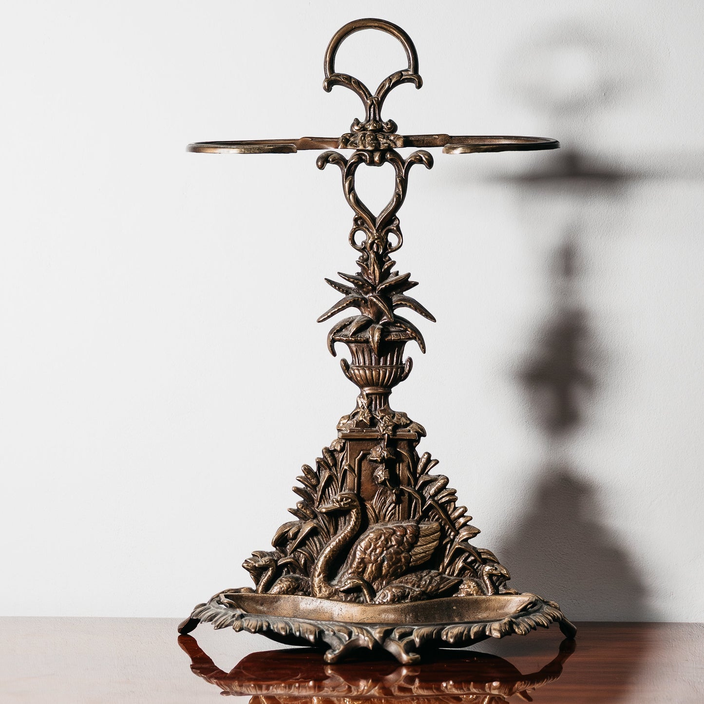 Portaombrelli Art Nouveau in ottone Francia, anni '60 Vintage Design