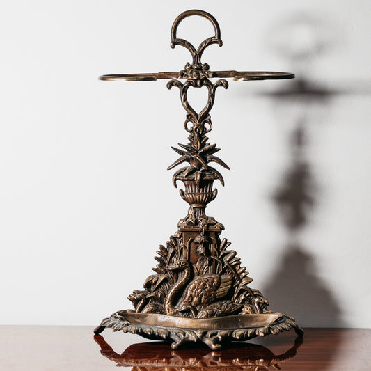 Portaombrelli Art Nouveau in ottone Francia, anni '60 Vintage Design