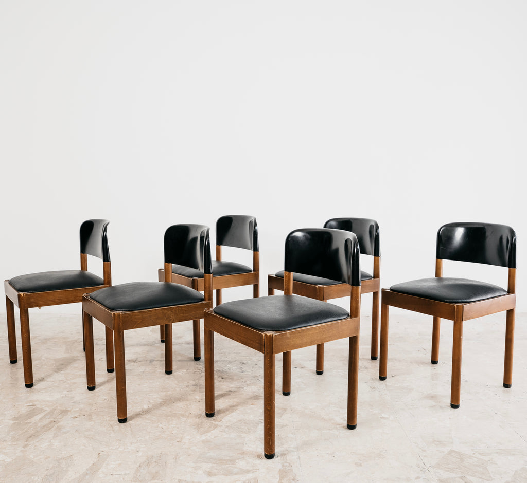Set Da Pranzo 6 Sedie Piarotto Design Italy 1960’s Modernariato Vintage Chairs