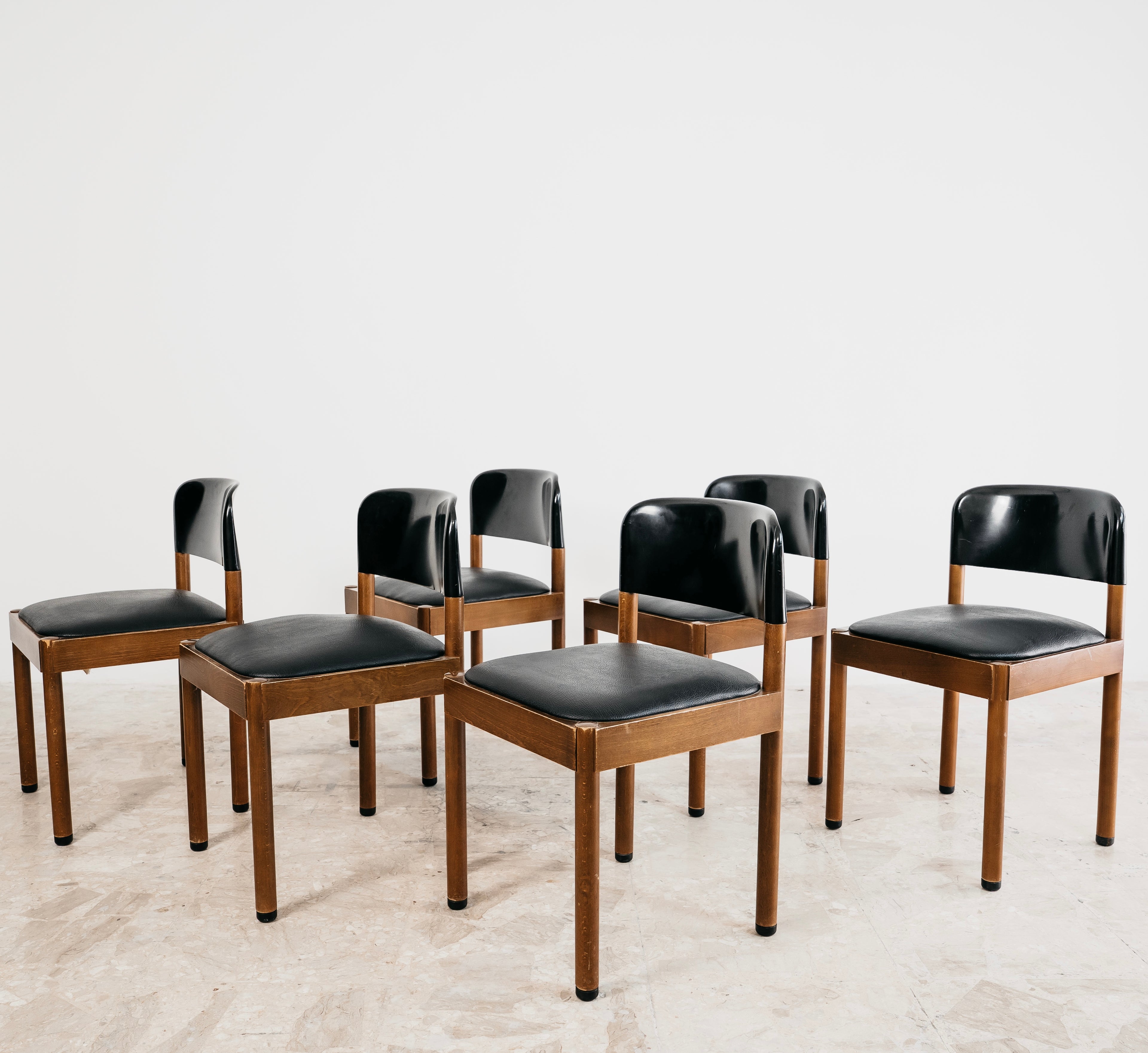 Set Da Pranzo 6 Sedie Piarotto Design Italy 1960’s Modernariato Vintage Chairs
