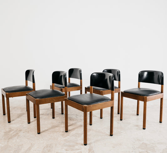 Set Da Pranzo 6 Sedie Piarotto Design Italy 1960’s Modernariato Vintage Chairs