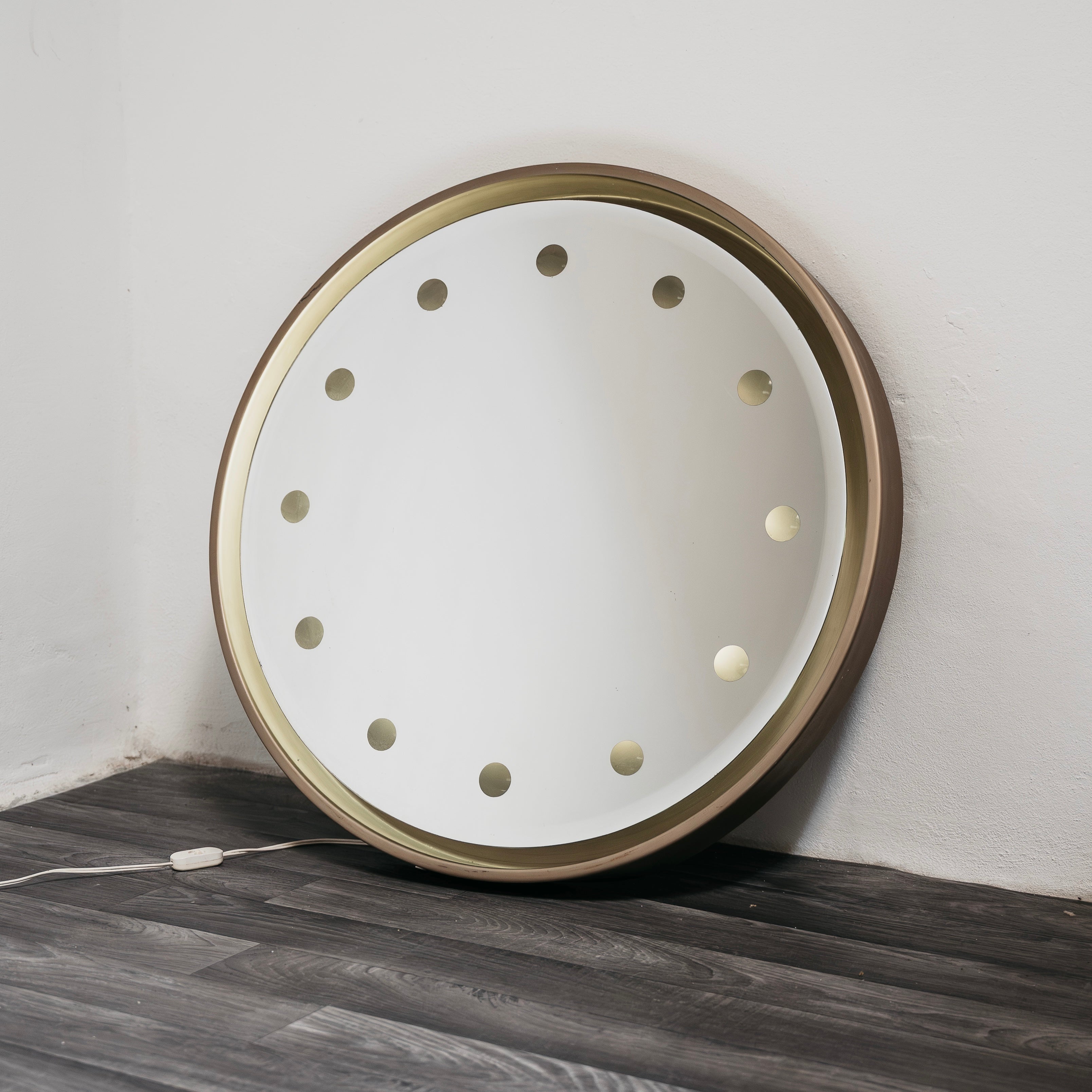 Rimadesio Specchio Retroilluminato Hollywood Regency 1970’s Design Modernariato