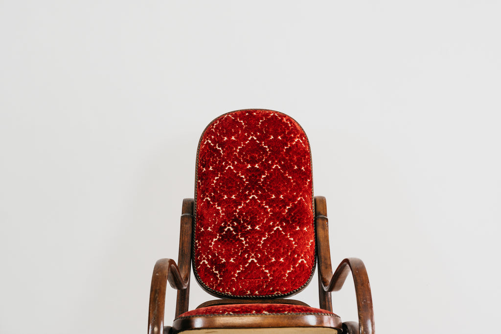 Poltrona A Dondolo Thonet Vintage Mid-Century Design