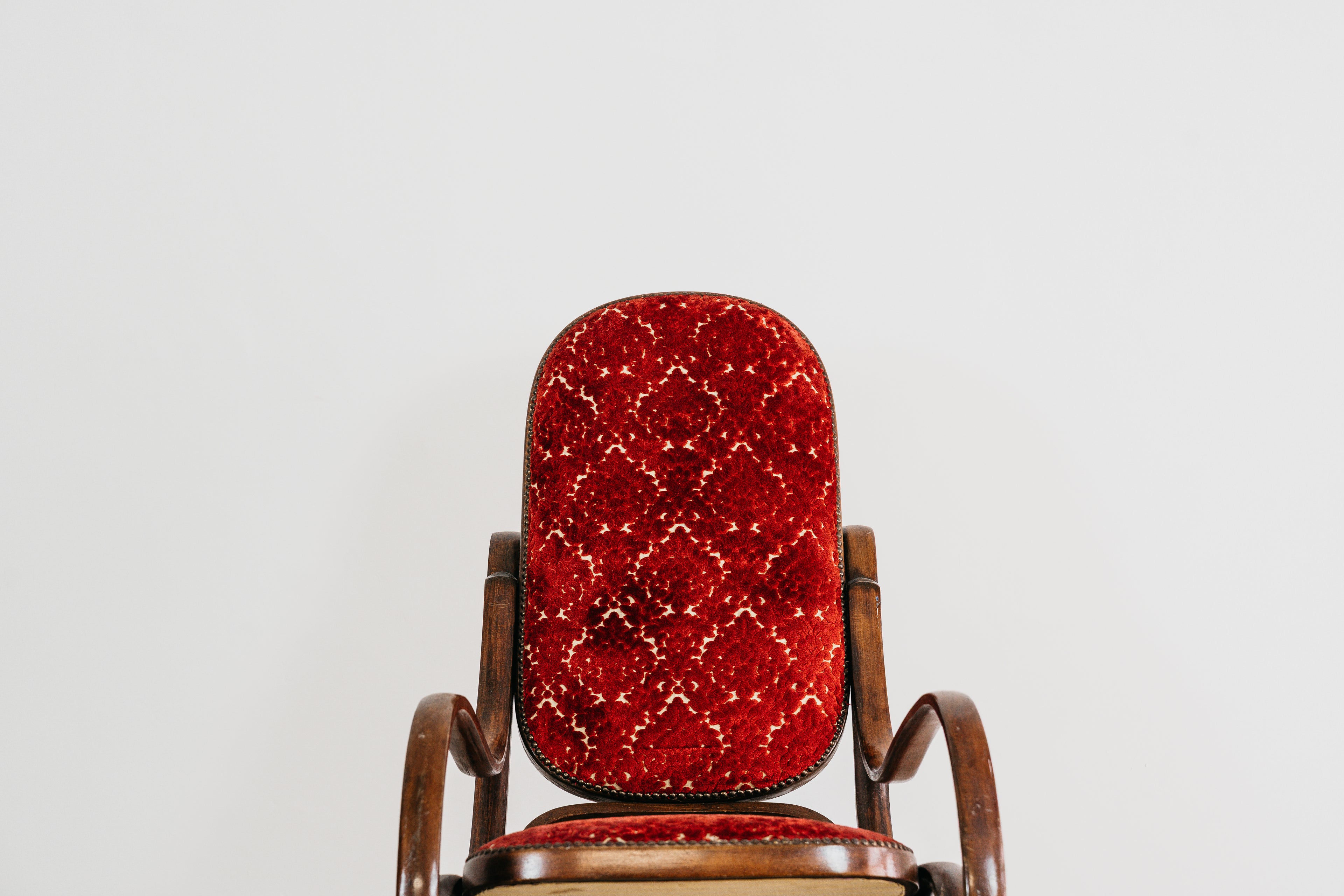 Poltrona A Dondolo Thonet Vintage Mid-Century Design