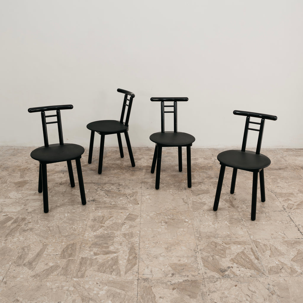 Set 4 sedie Postmodern Memphis Style Italian Design 1980’s