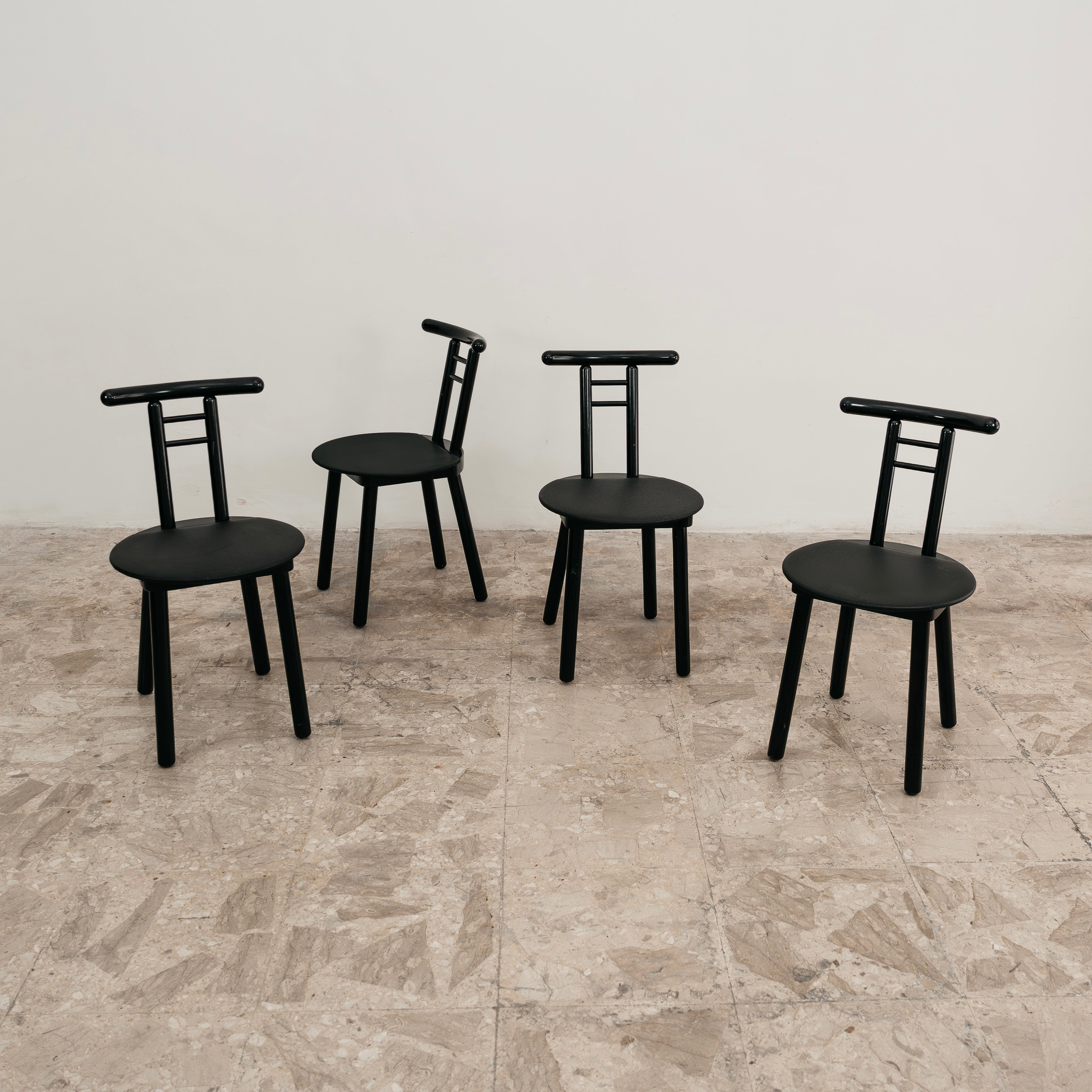 Set 4 sedie Postmodern Memphis Style Italian Design 1980’s